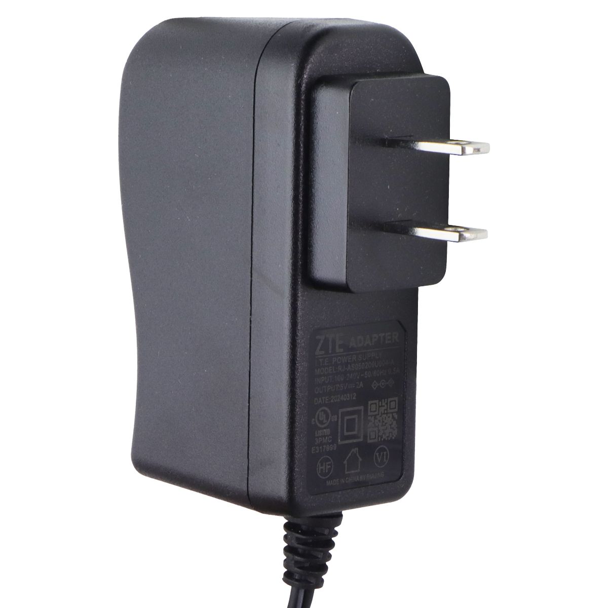 ZTE Adapter (RJ-AS050200U004-A) Power Supply - Black Multipurpose Batteries & Power - Multipurpose AC to DC Adapters ZTE - Simple Cell Bulk Wholesale Pricing - USA Seller
