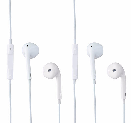 APPLE iPhone 5 6 Plus EarPods Earphones with Remote and Mic *Pack of 2*