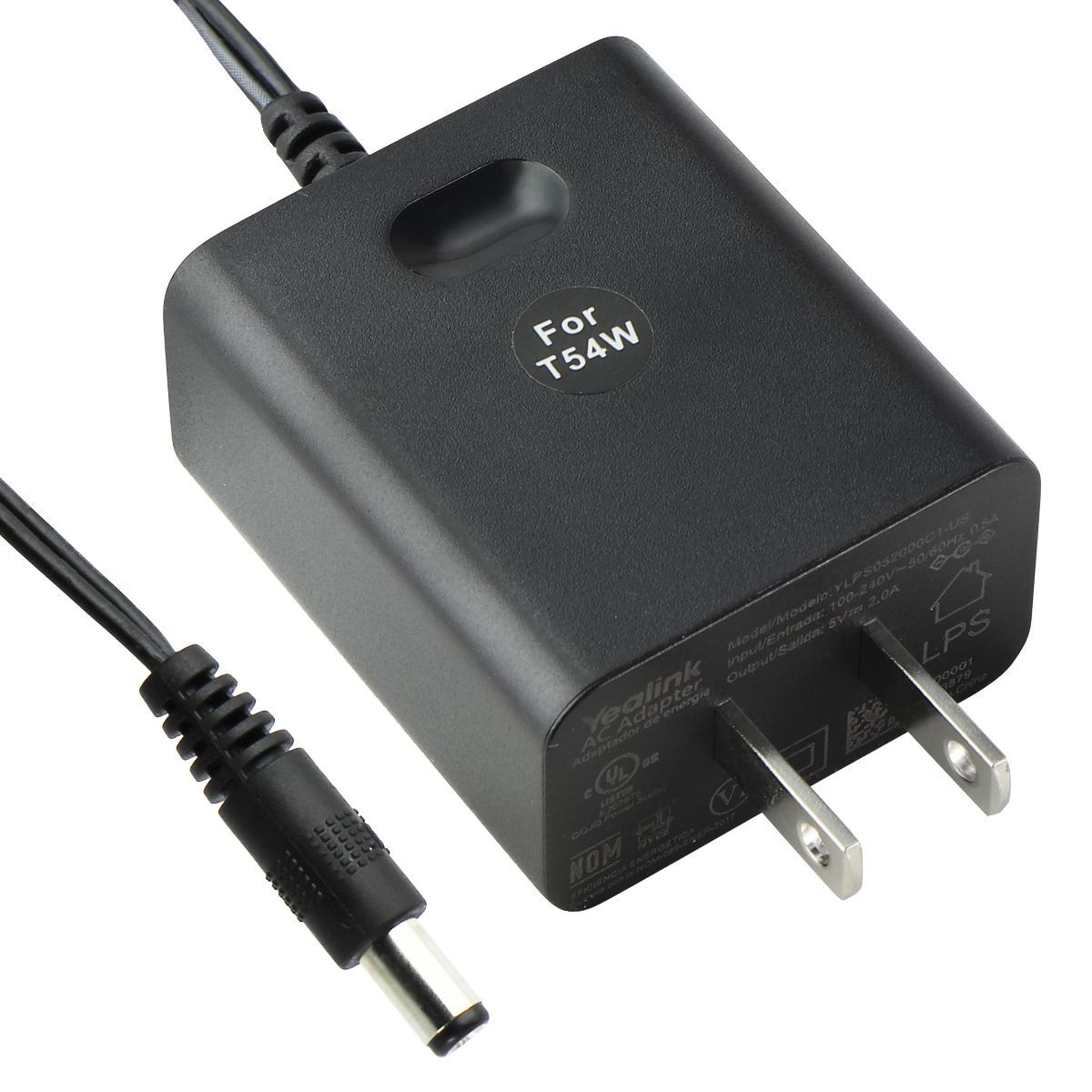 Yealink AC Adapter (5V/2A) for T54W - Black (YLPS052000C1-US) Multipurpose Batteries & Power - Multipurpose AC to DC Adapters Yealink - Simple Cell Bulk Wholesale Pricing - USA Seller