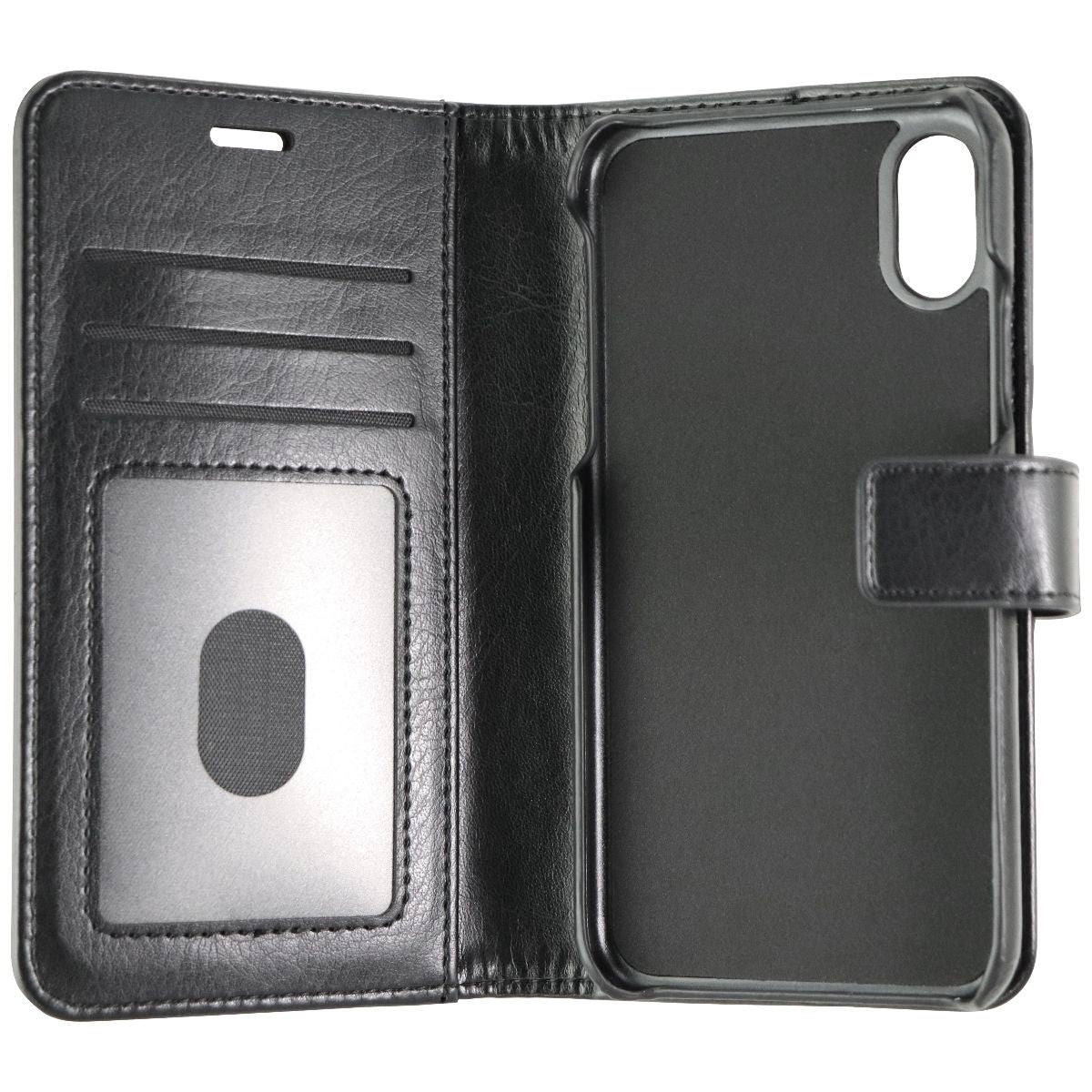 Skech Polo Book Wallet Case for Apple iPhone XS / iPhone X - Black Cell Phone - Cases, Covers & Skins Skech - Simple Cell Bulk Wholesale Pricing - USA Seller