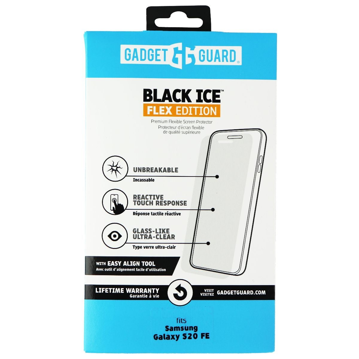 Gadget Guard Flex Screen Protector for Samsung S20 FE - Clear Cell Phone - Screen Protectors Gadget Guard - Simple Cell Bulk Wholesale Pricing - USA Seller