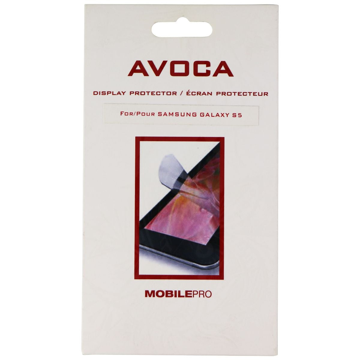 Avoca MobilePro Display Protector for Samsung Galaxy S5 Smartphone - Clear Cell Phone - Screen Protectors Avoca - Simple Cell Bulk Wholesale Pricing - USA Seller