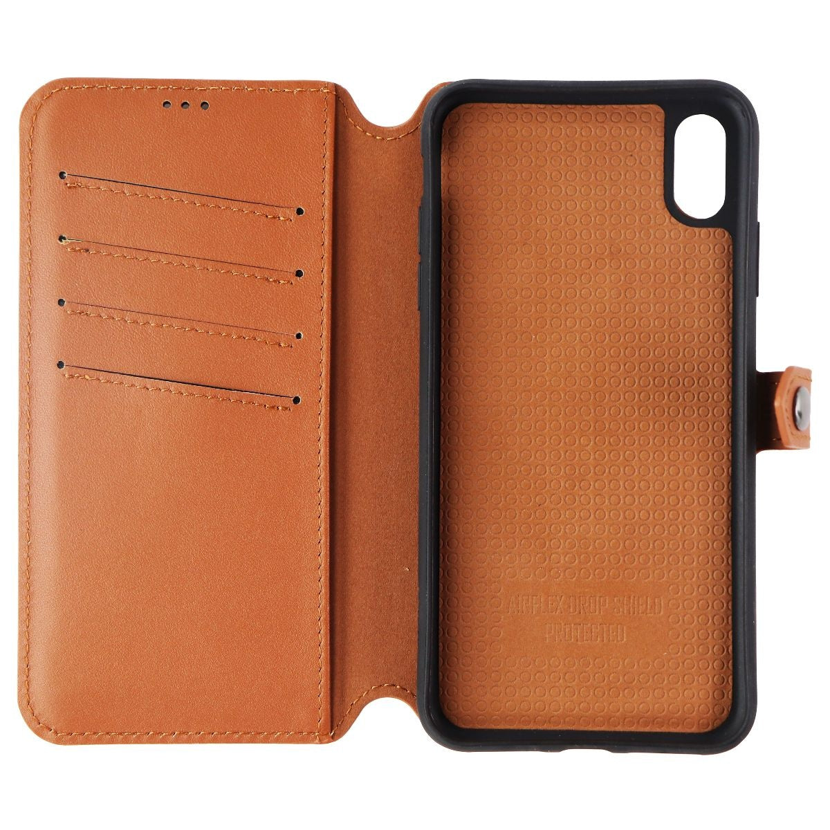 Ercko 2-in1 Magnet Wallet and Case for Apple iPhone Xs Max - Brown/Black Cell Phone - Cases, Covers & Skins Ercko - Simple Cell Bulk Wholesale Pricing - USA Seller