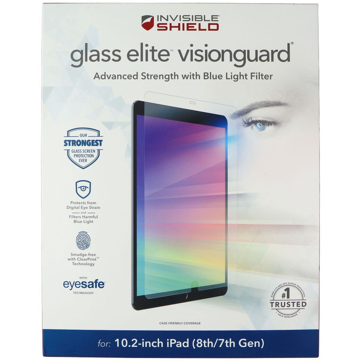 ZAGG InvisibleShield Glass Screen Protector for Apple iPad 10.2-in (8th/7th Gen) iPad/Tablet Accessories - Screen Protectors Zagg - Simple Cell Bulk Wholesale Pricing - USA Seller