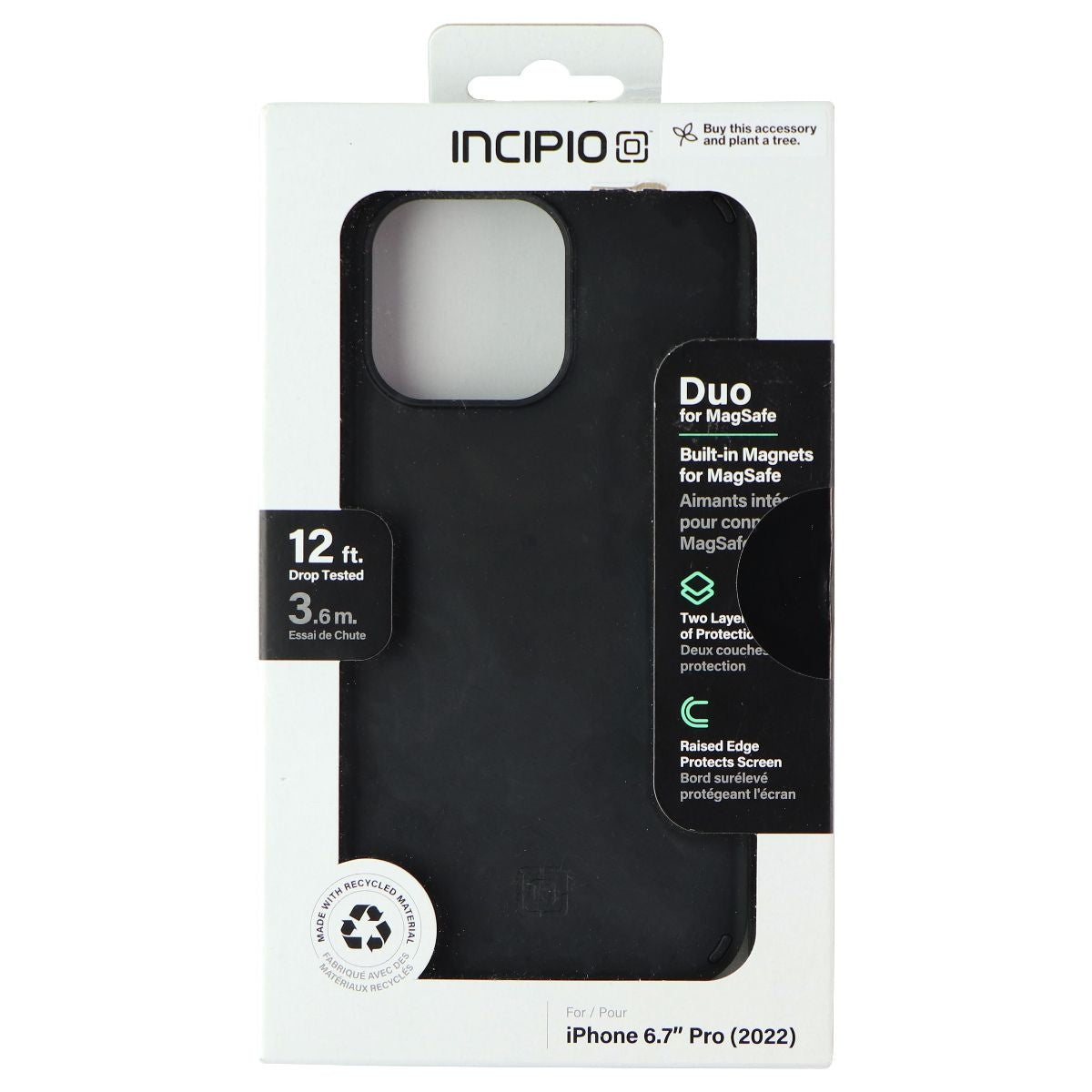 Incipio Duo Case for MagSafe for Apple iPhone 14 Pro Max - Black Cell Phone - Cases, Covers & Skins Incipio - Simple Cell Bulk Wholesale Pricing - USA Seller