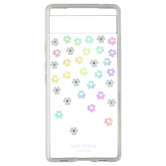 Kate Spade Protective Hardshell Case for Pixel 6a - Scattered Flowers/Iridescent Cell Phone - Cases, Covers & Skins Kate Spade New York - Simple Cell Bulk Wholesale Pricing - USA Seller