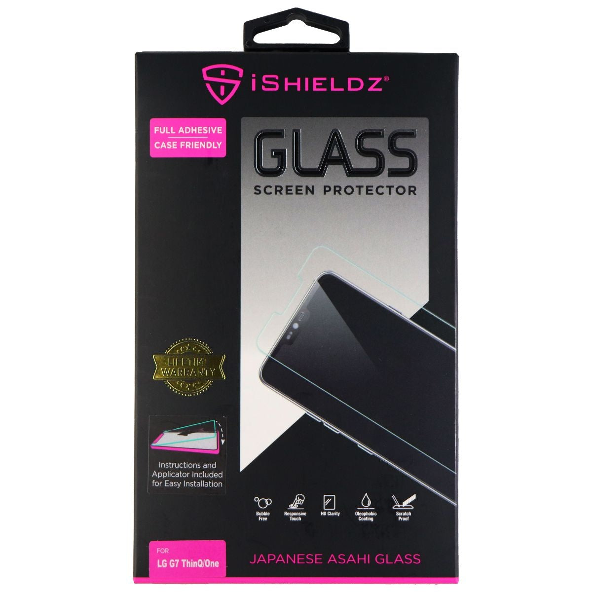 iShieldz Asahi Tempered Glass Screen Protector for LG G7 ThinQ / One - Clear Cell Phone - Screen Protectors iShieldz - Simple Cell Bulk Wholesale Pricing - USA Seller