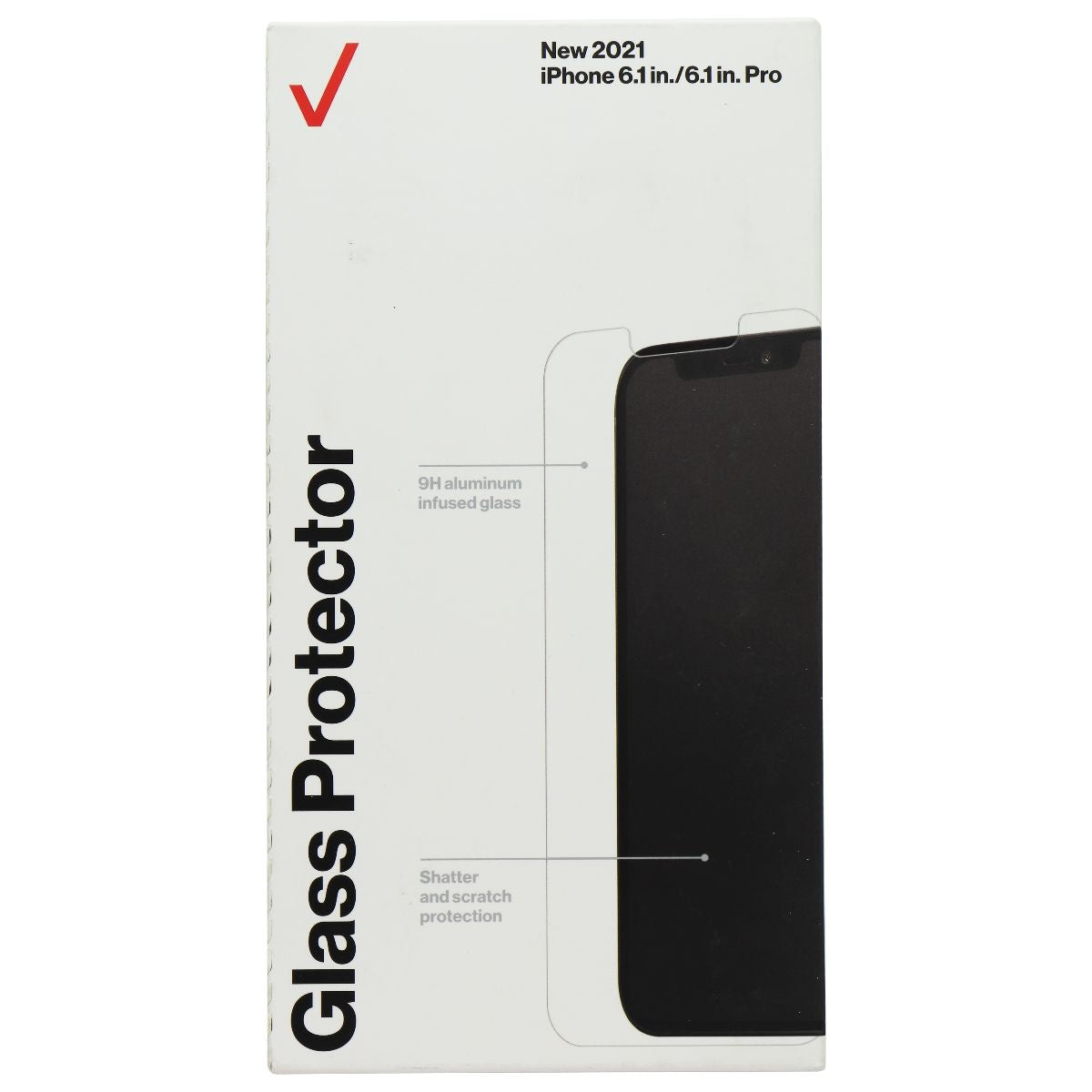 BodyGuardz Verizon Glass Screen Protector for iPhone 13/13 Pro - Clear Cell Phone - Screen Protectors BODYGUARDZ - Simple Cell Bulk Wholesale Pricing - USA Seller