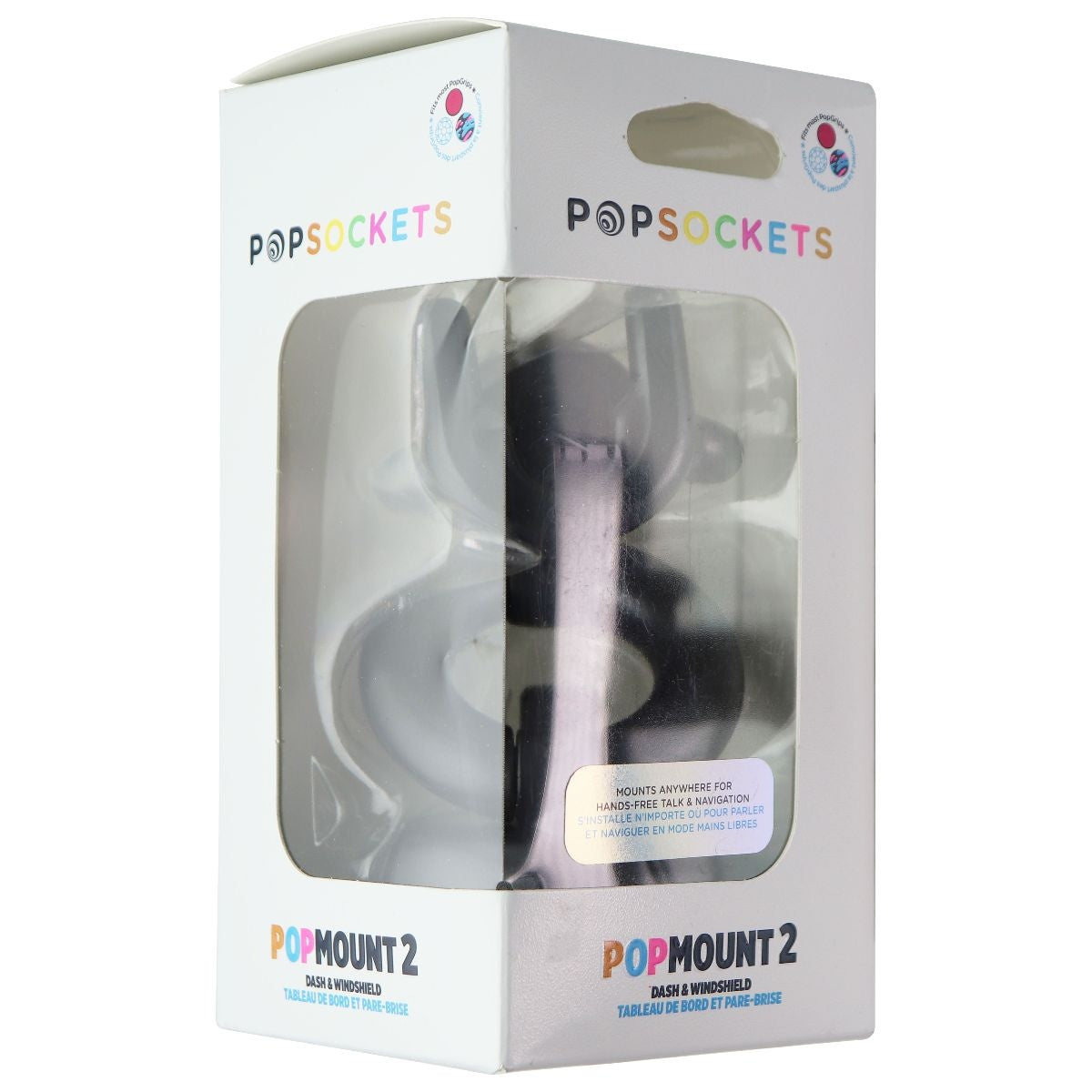 PopSockets PopMount2 Phone Mount for Car Dash & Desk - Black Cell Phone - Mounts & Holders PopSockets - Simple Cell Bulk Wholesale Pricing - USA Seller