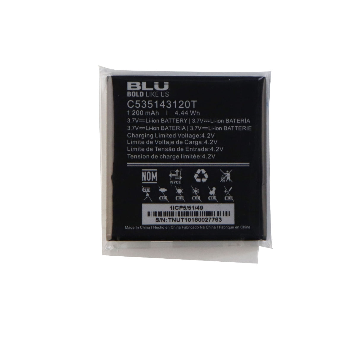 OEM BLU C535143120T 1200 mAh Replacement Battery for BLU Advance 4.0 Cell Phone - Batteries BLU - Simple Cell Bulk Wholesale Pricing - USA Seller