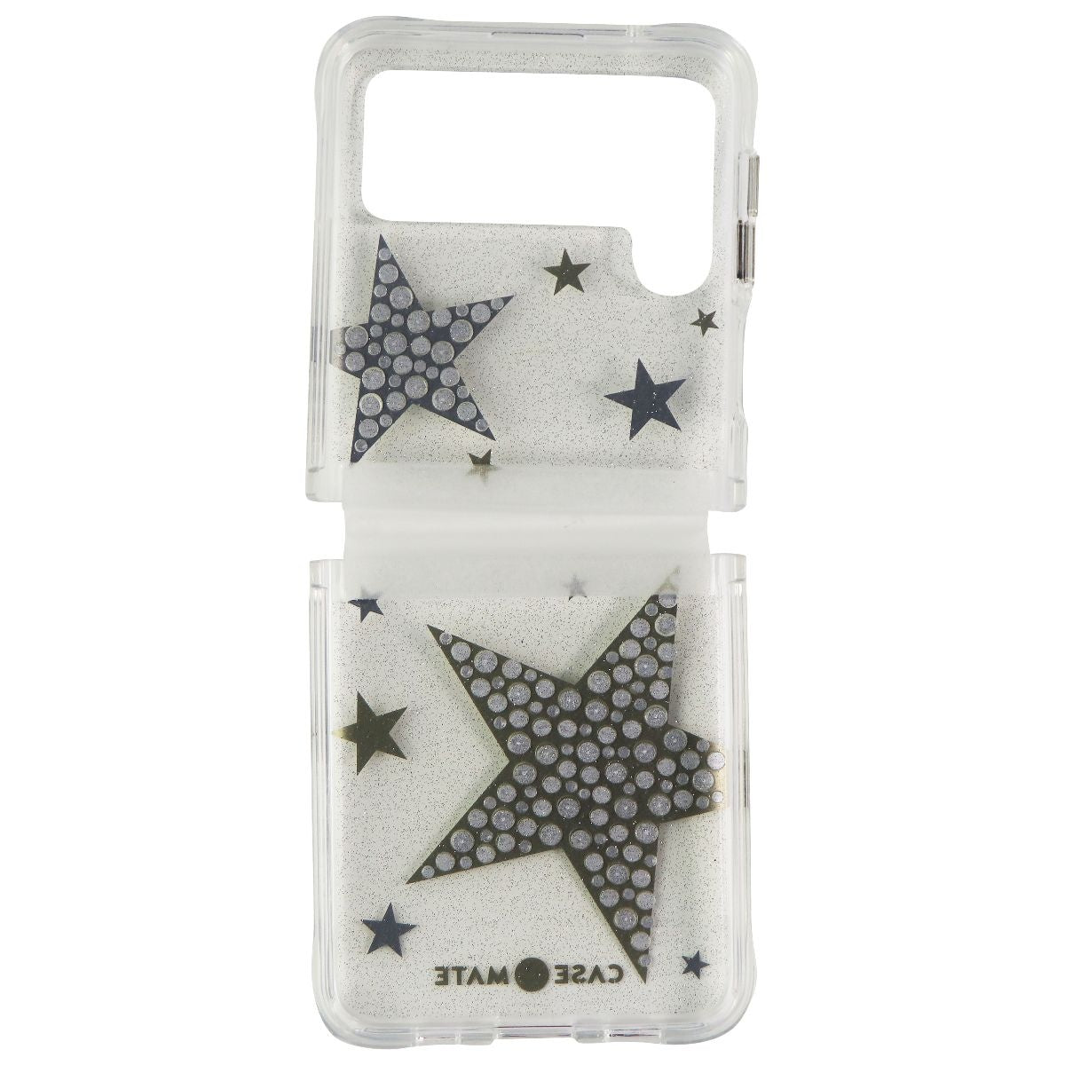 Case-Mate Sheer SuperStar Case for Samsung Galaxy Z Flip3 5G - Silver/Gold/Clear Cell Phone - Cases, Covers & Skins Case-Mate - Simple Cell Bulk Wholesale Pricing - USA Seller