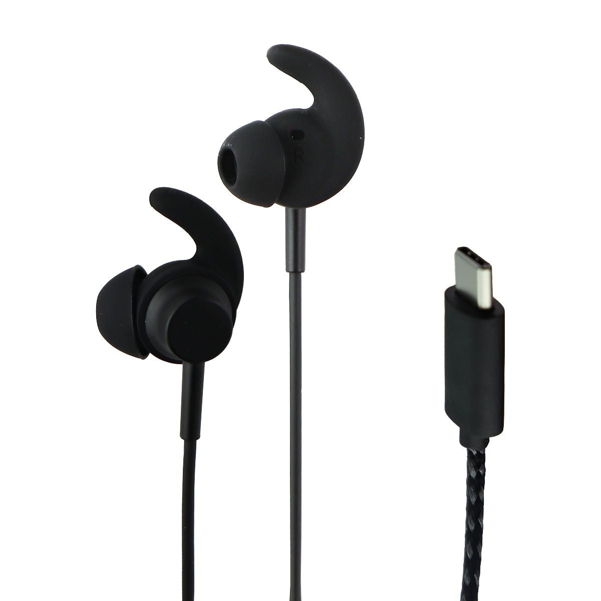 Motorola Razr Denon USB-C Earbud Headphones Wired - Black Portable Audio - Headphones Motorola - Simple Cell Bulk Wholesale Pricing - USA Seller