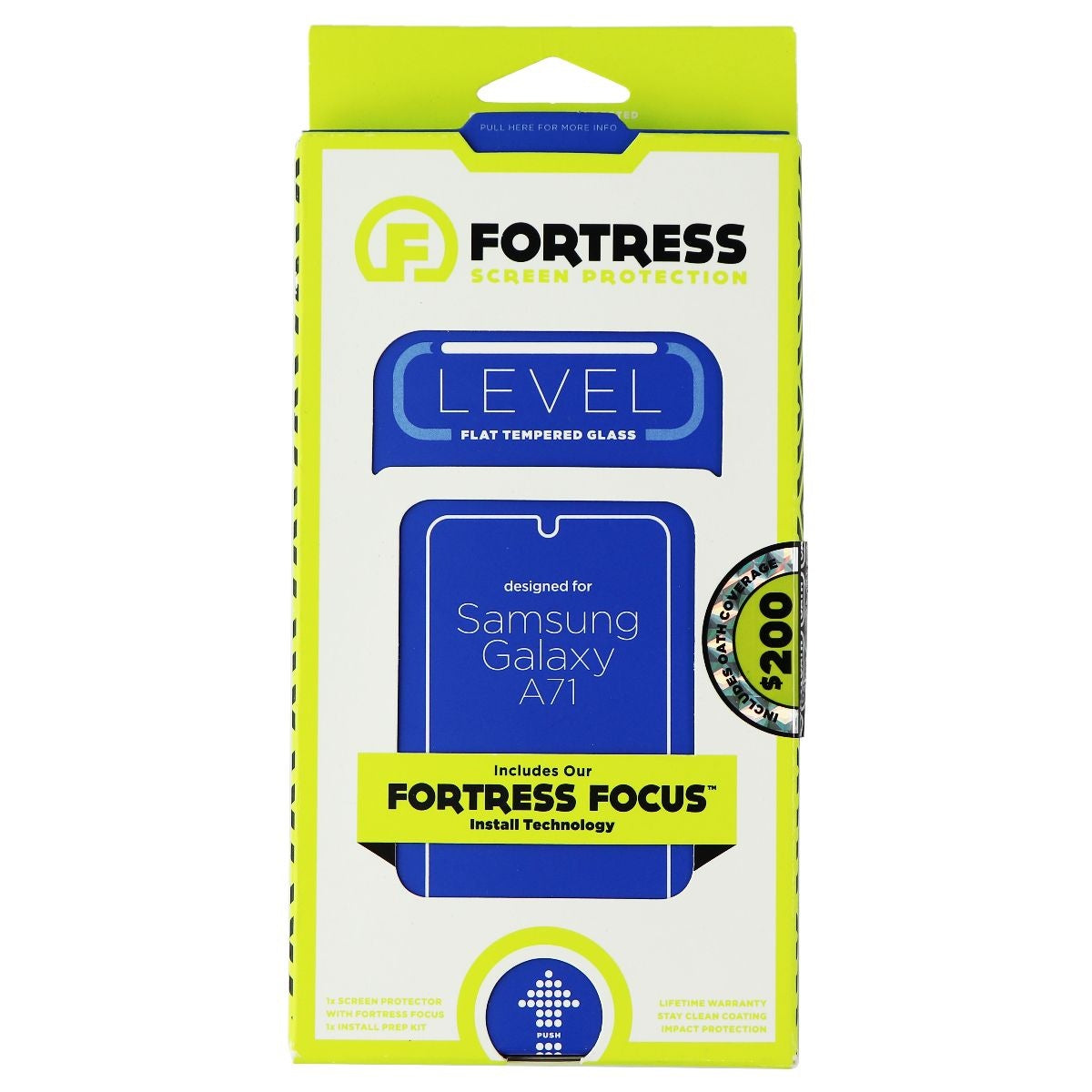 Fortress Flat Tempered Glass Screen Protector for Samsung Galaxy A71 Cell Phone - Screen Protectors Fortress - Simple Cell Bulk Wholesale Pricing - USA Seller