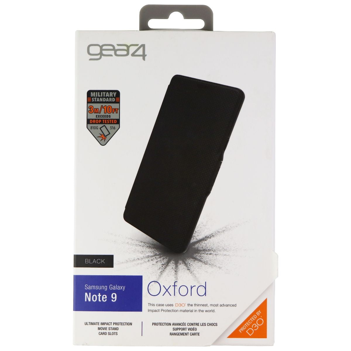 ZAGG D3O Oxford Wallet Folio for Samsung Galaxy Note9 Smartphones - Black Cell Phone - Cases, Covers & Skins Zagg - Simple Cell Bulk Wholesale Pricing - USA Seller