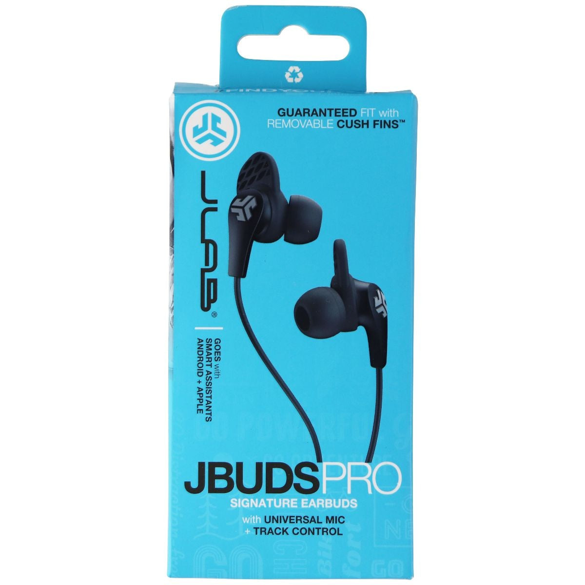 JLab Jbuds PRO Premium Metal Earbuds with Microphone and Control - Titanium Portable Audio - Headphones JLAB - Simple Cell Bulk Wholesale Pricing - USA Seller