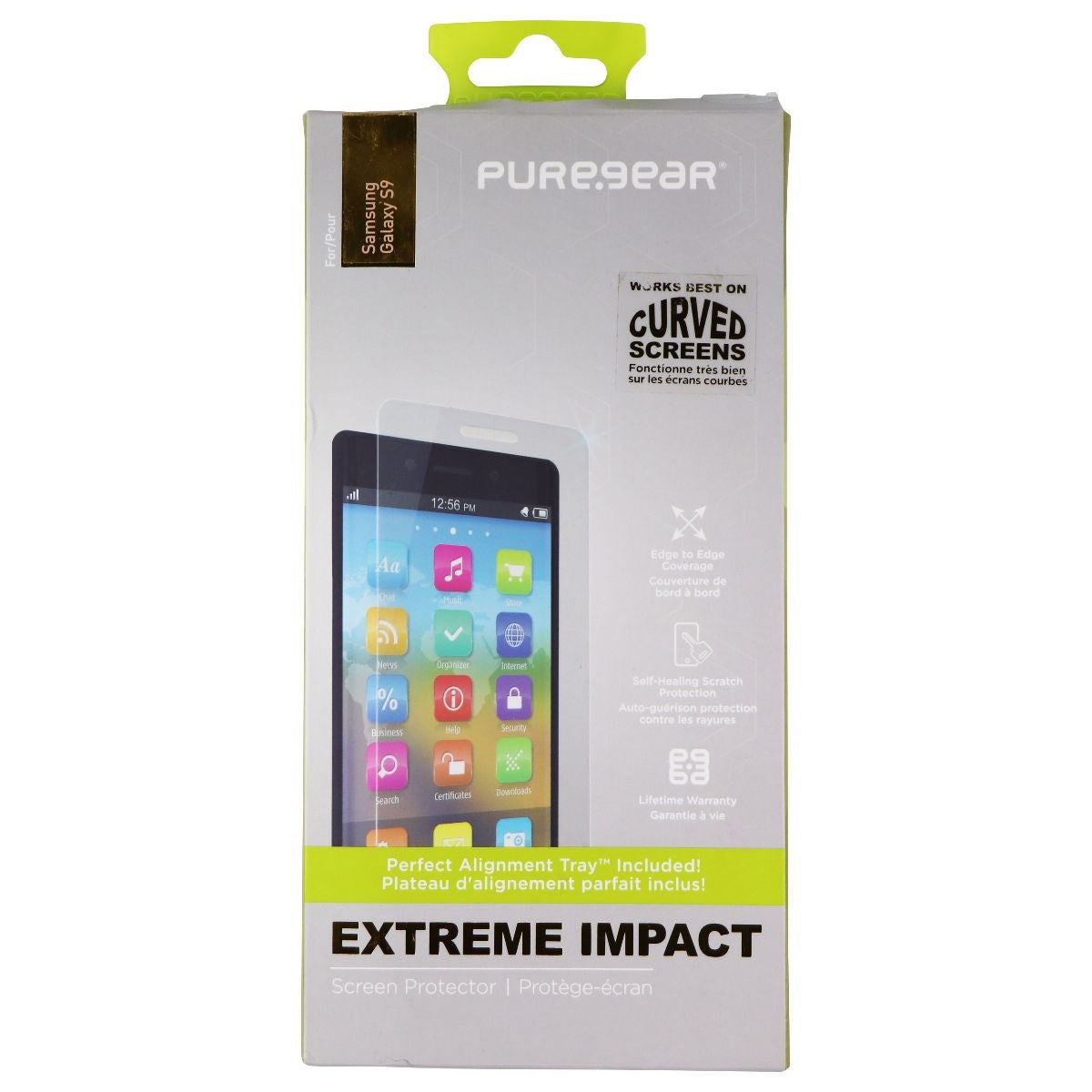 PureGear Extreme Impact Film Screen Protector for Samsung Galaxy S9 - Clear Cell Phone - Screen Protectors PureGear - Simple Cell Bulk Wholesale Pricing - USA Seller