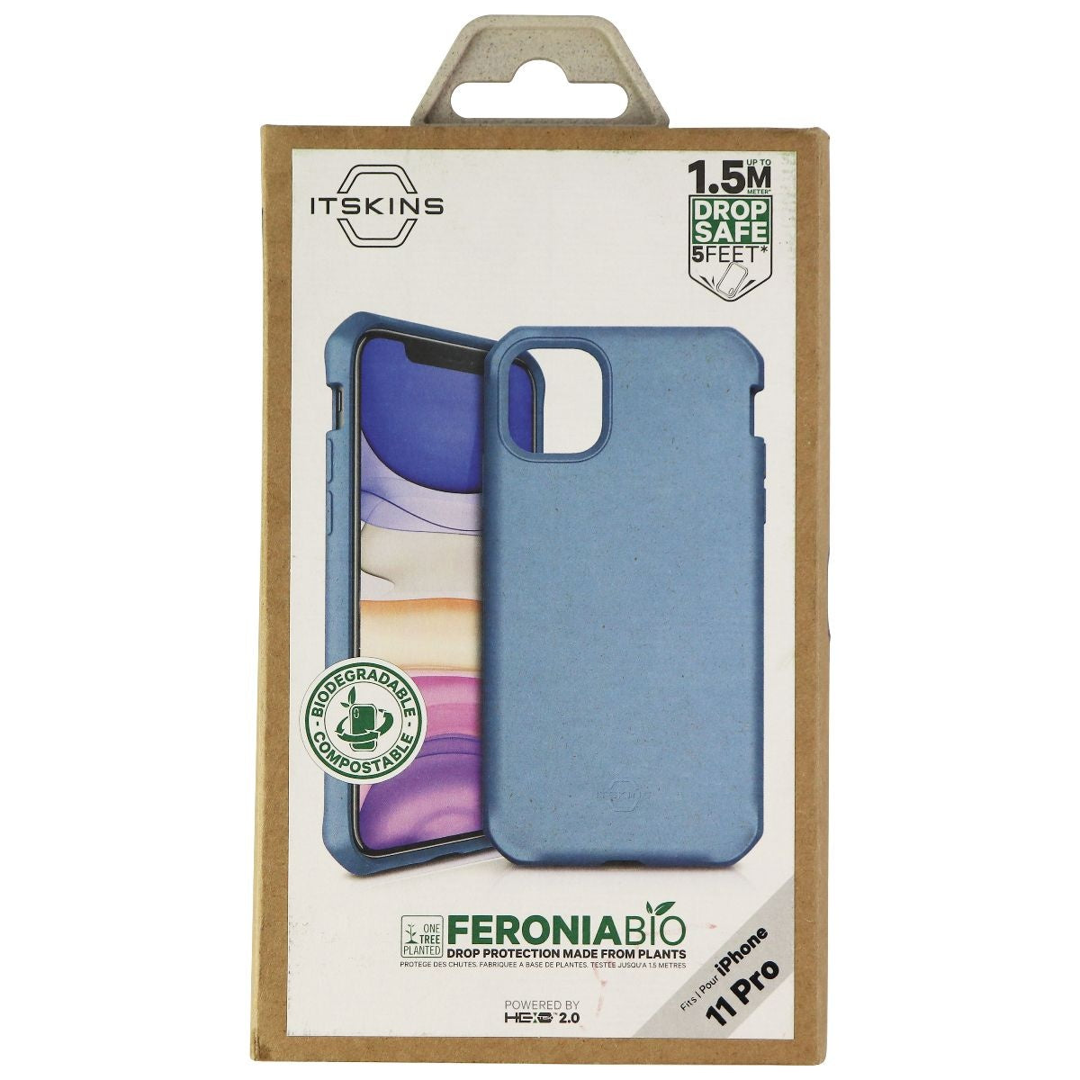 ITSKINS Feroniabio Terra Plant Case for Apple iPhone 11 Pro - Blue Cell Phone - Cases, Covers & Skins ITSKINS - Simple Cell Bulk Wholesale Pricing - USA Seller