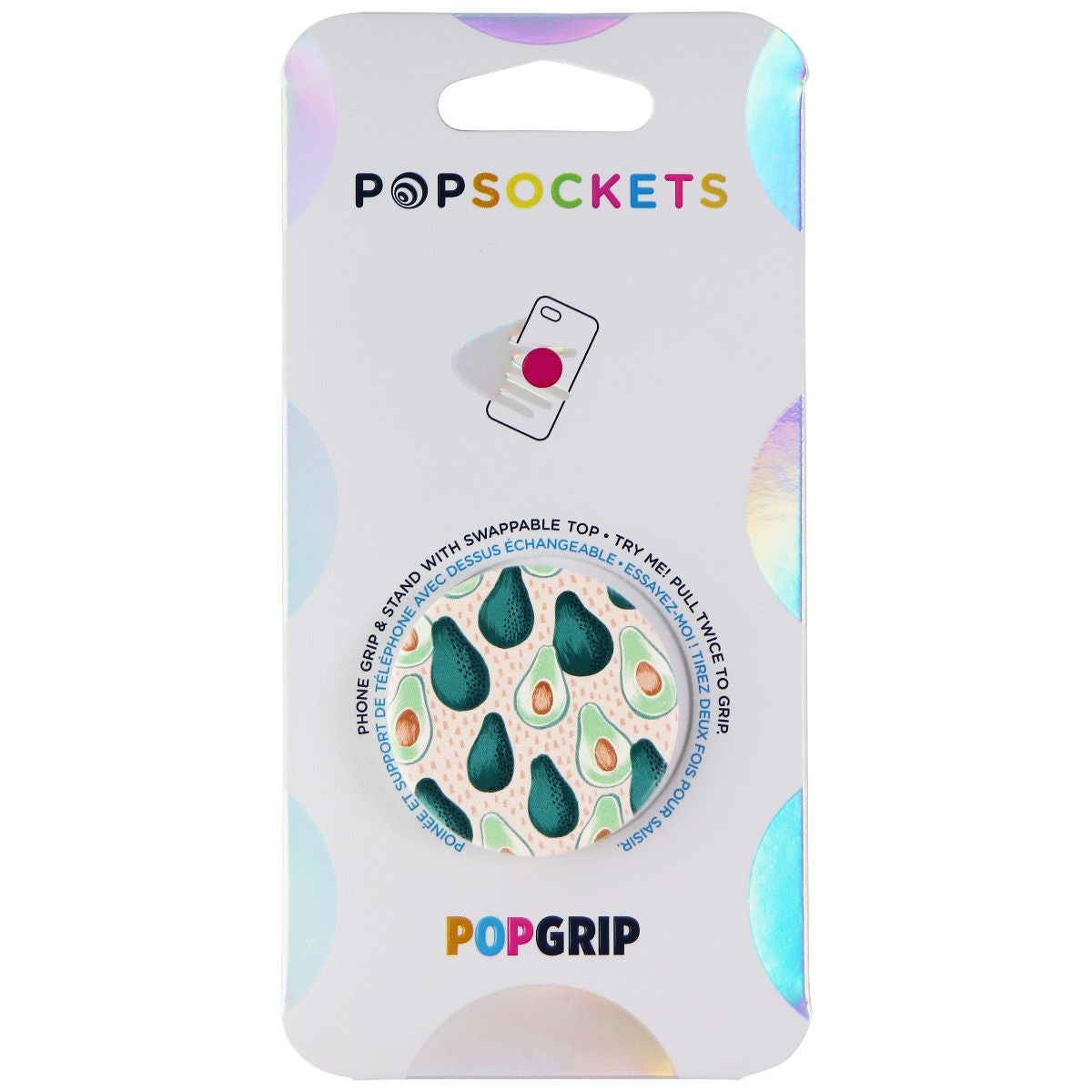 PopSockets: PopGrip Expanding Stand and Grip with Swappable Top - AVO-lanche Cell Phone - Mounts & Holders PopSockets - Simple Cell Bulk Wholesale Pricing - USA Seller