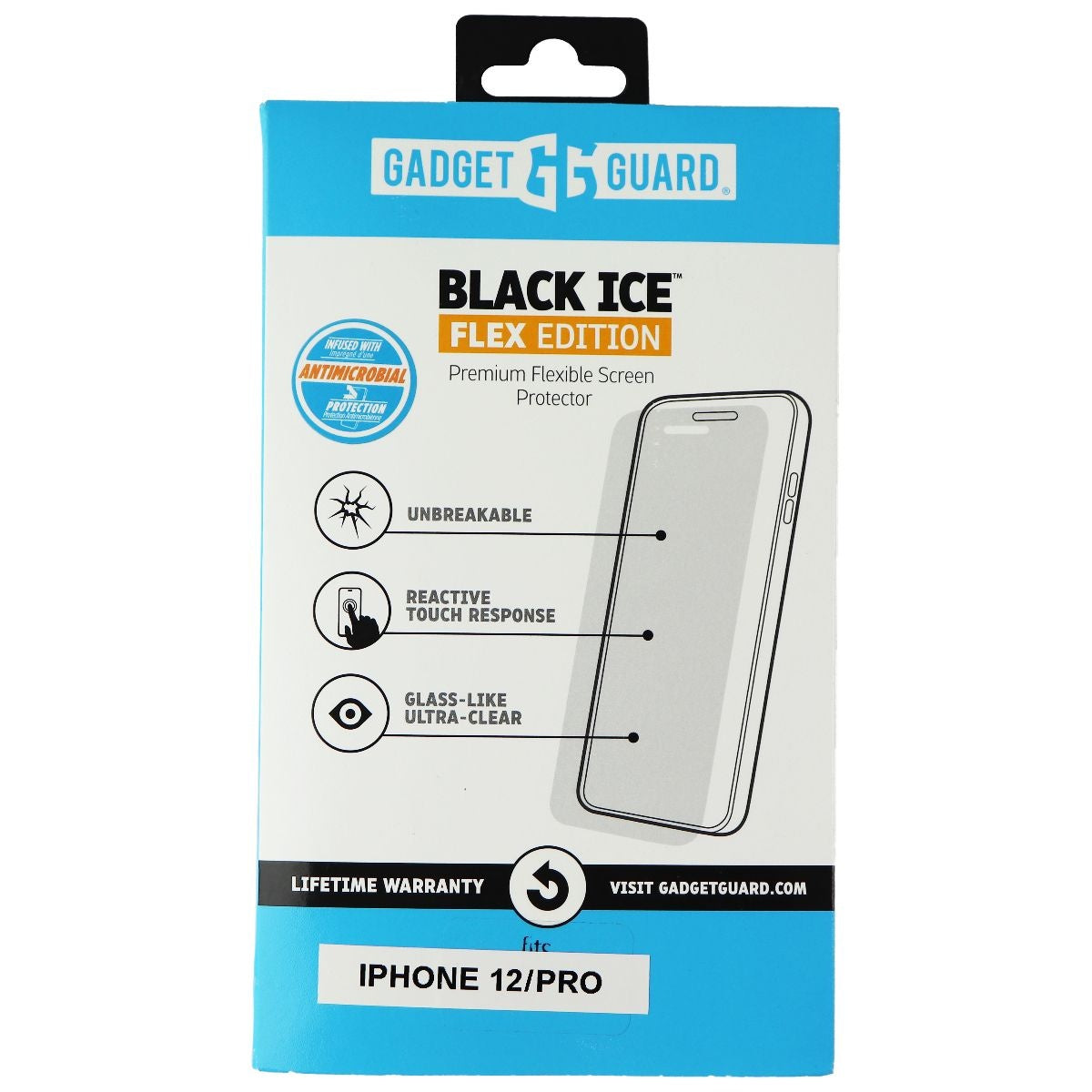 Gadget Guard Flex Edition Screen Protector for Apple iPhone 12 and 12 Pro Cell Phone - Screen Protectors Gadget Guard - Simple Cell Bulk Wholesale Pricing - USA Seller