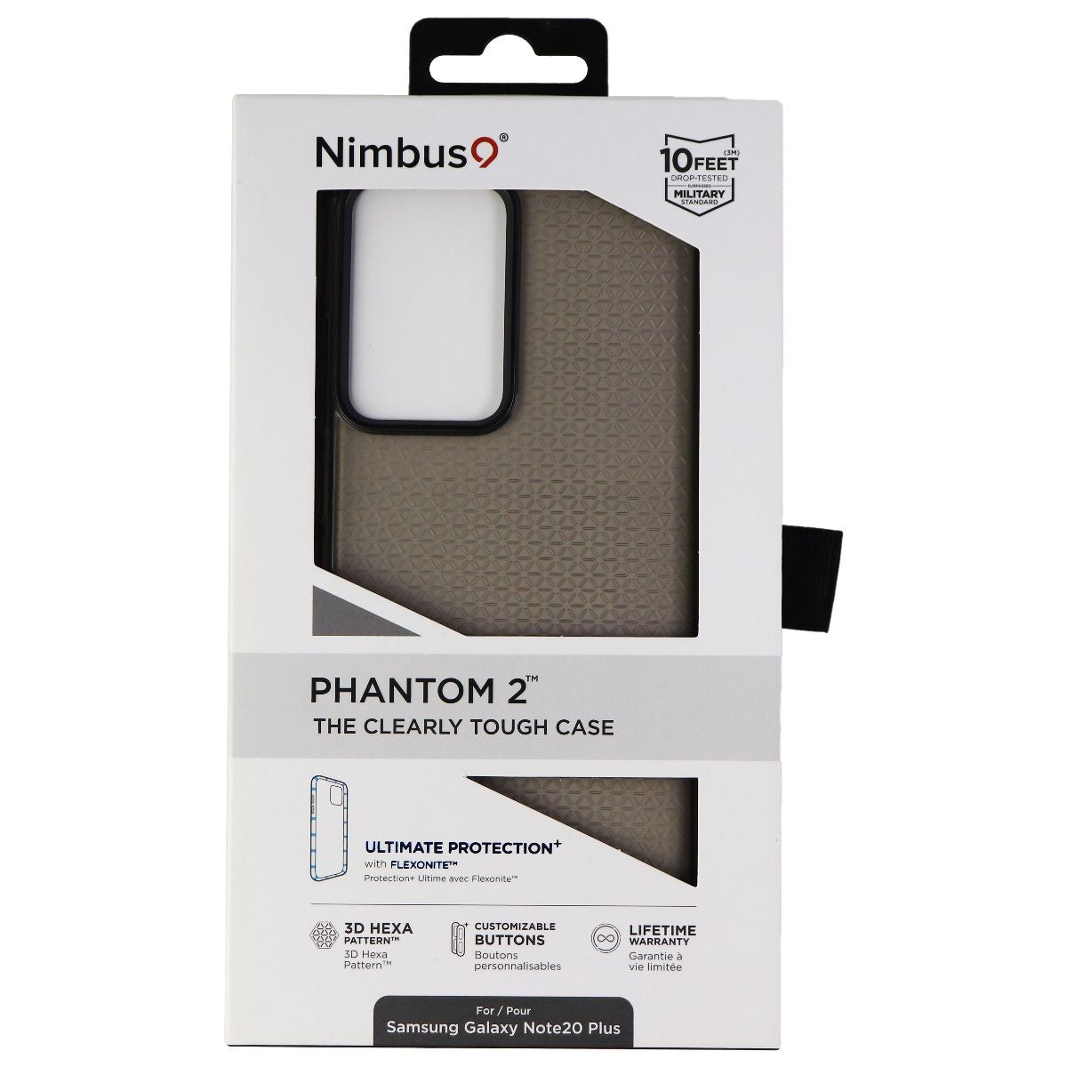 Nimbus9 Phantom 2 Series Clear Case for Samsung Galaxy Note20 Ultra - Carbon Cell Phone - Cases, Covers & Skins Nimbus9 - Simple Cell Bulk Wholesale Pricing - USA Seller