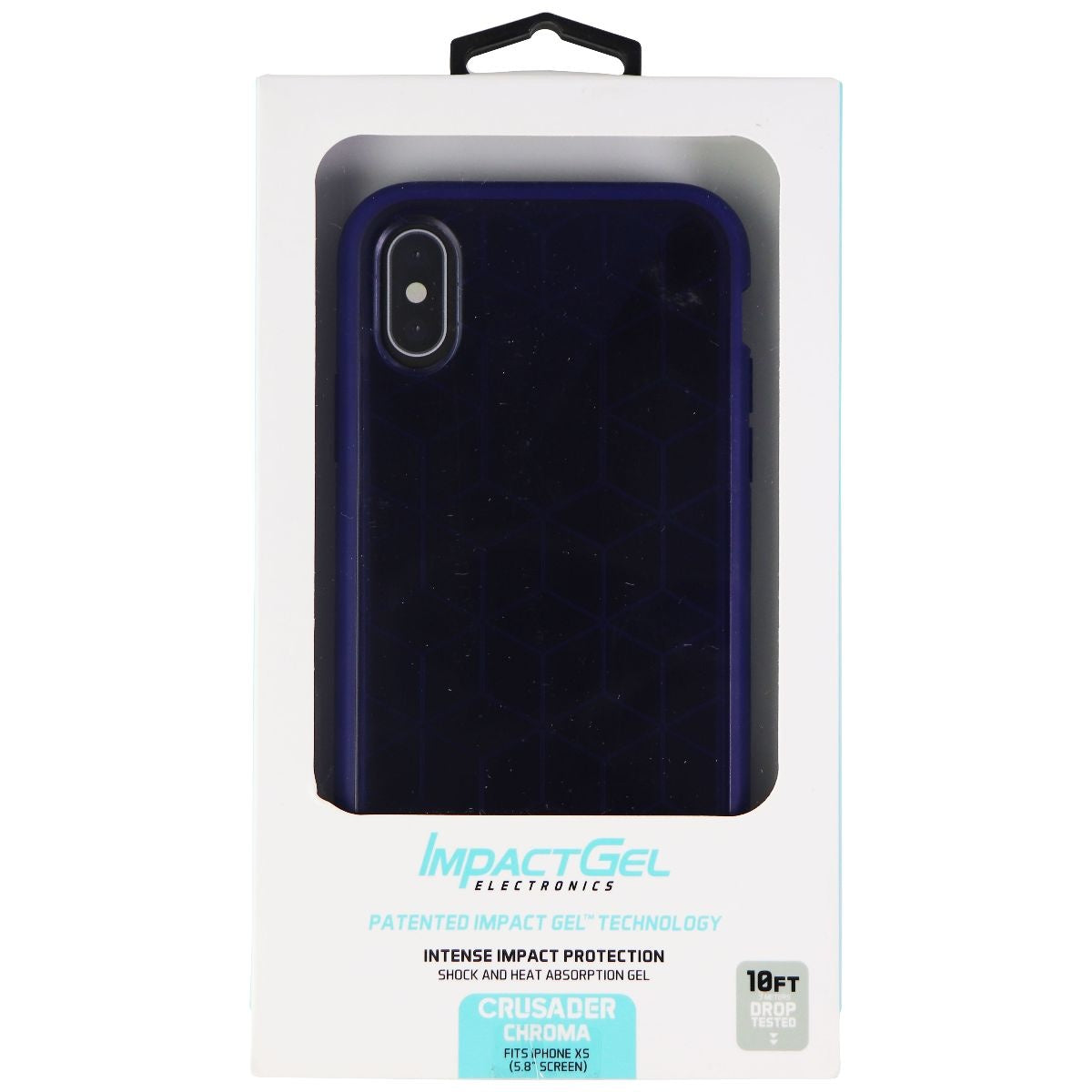 Impact Gel Crusader Chroma Series Case for Apple iPhone Xs/X - Sapphire Blue Cell Phone - Cases, Covers & Skins Impact Gel - Simple Cell Bulk Wholesale Pricing - USA Seller