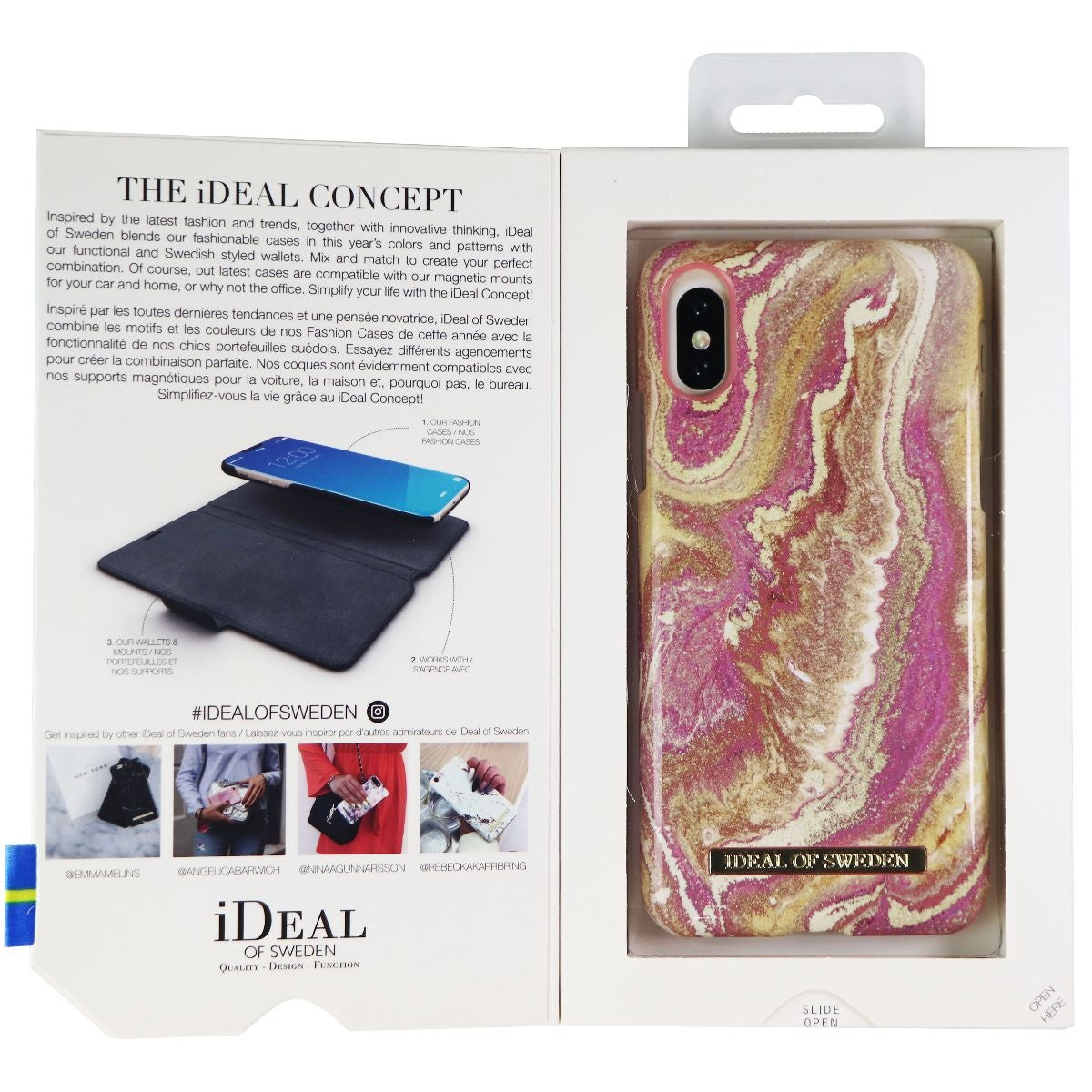iDeal of Sweden Hard Case for Apple iPhone Xs / X - Golden Blush Marble Cell Phone - Cases, Covers & Skins iDeal of Sweden - Simple Cell Bulk Wholesale Pricing - USA Seller