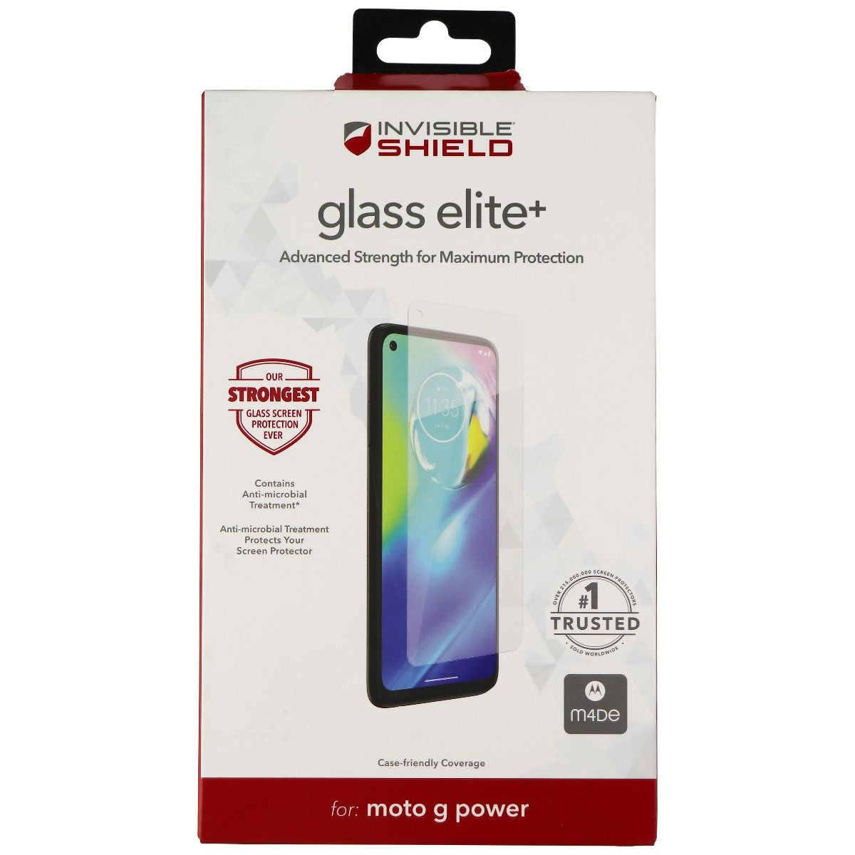 ZAGG InvisibleShield (Glass Elite+) Screen Protector for Moto G