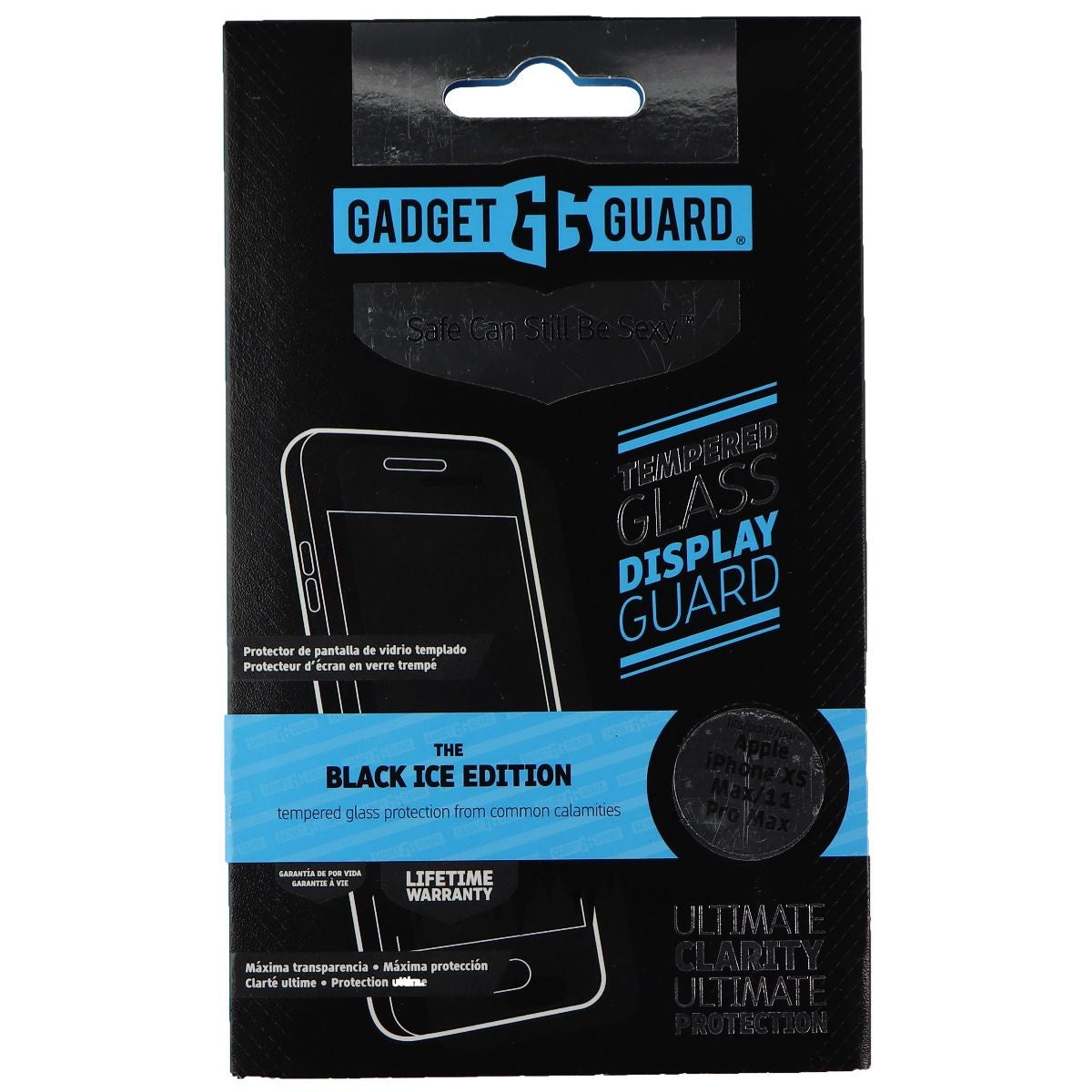 Gadget Guard Black Ice Edition Tempered Glass for iPhone 11 Pro Max/Xs Max Cell Phone - Screen Protectors Gadget Guard - Simple Cell Bulk Wholesale Pricing - USA Seller