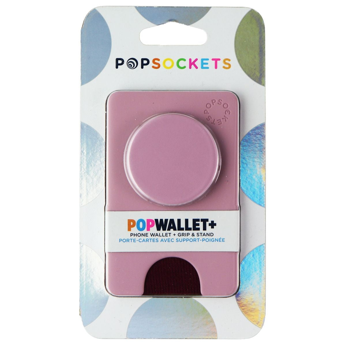PopSockets PopWallet+ with Integrated Swappable PopTop - Blush Pink Cell Phone - Mounts & Holders PopSockets - Simple Cell Bulk Wholesale Pricing - USA Seller