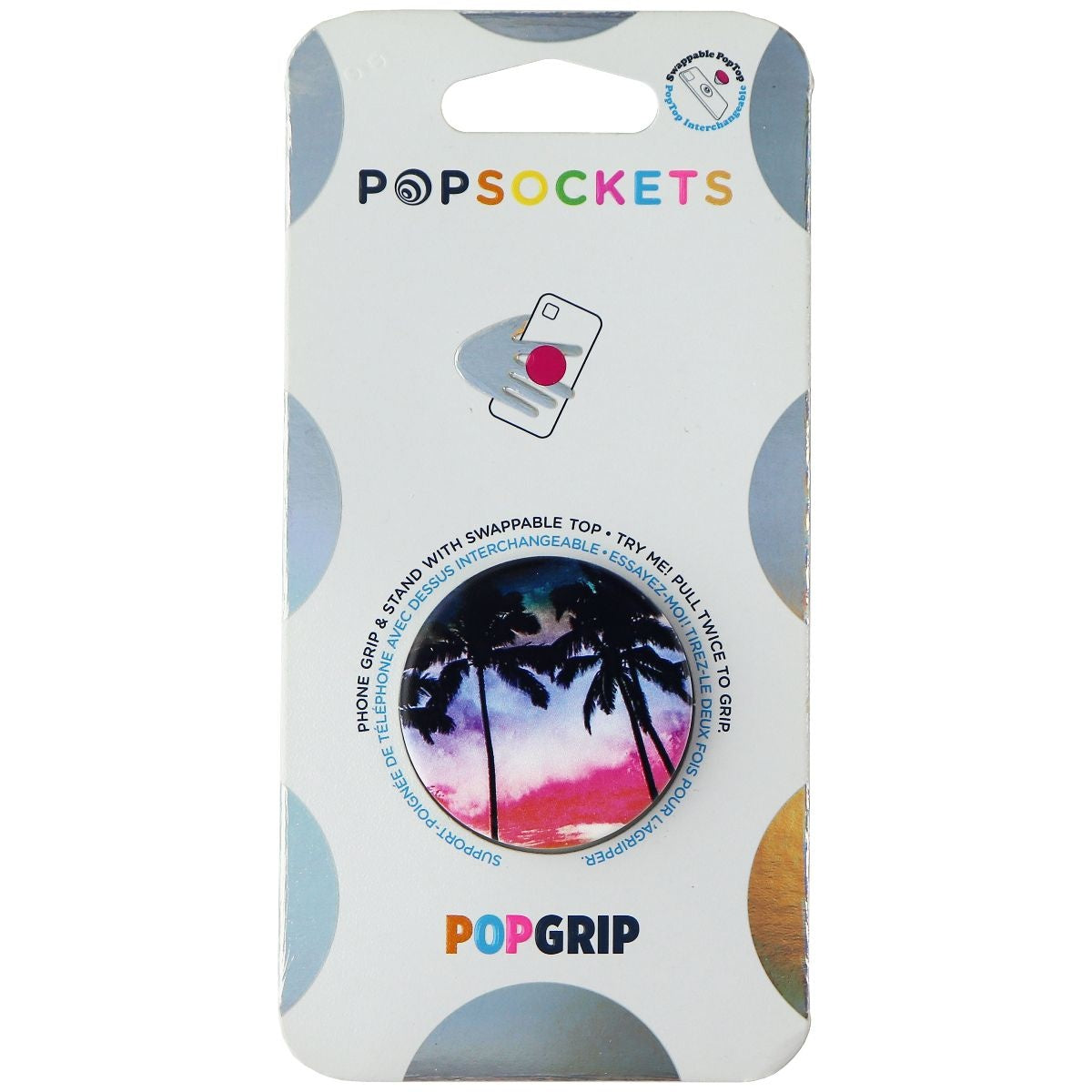 PopSocket PopGrip Swappable Phone Grip and Stand - Beach Trip Cell Phone - Mounts & Holders PopSockets - Simple Cell Bulk Wholesale Pricing - USA Seller