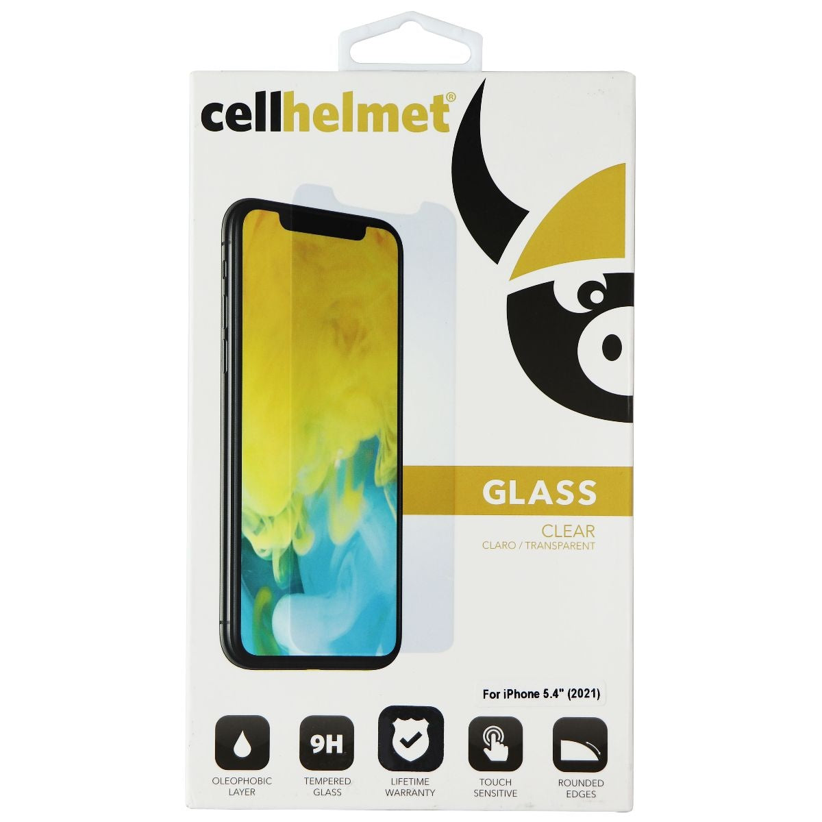 cellhelmet Tempered Glass for Apple iPhone 13 Mini Cell Phone - Screen Protectors CellHelmet - Simple Cell Bulk Wholesale Pricing - USA Seller