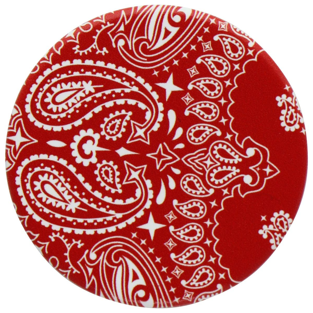 PopSockets PopGrip Swappable Top - Red Bandana (Top ONLY/No Base) Cell Phone - Mounts & Holders PopSockets - Simple Cell Bulk Wholesale Pricing - USA Seller