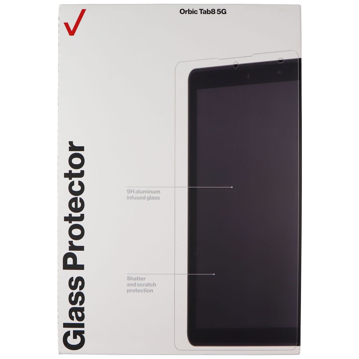 Verizon Glass Screen Protector for Orbic Tab8 5G - Clear iPad/Tablet Accessories - Screen Protectors Verizon - Simple Cell Bulk Wholesale Pricing - USA Seller