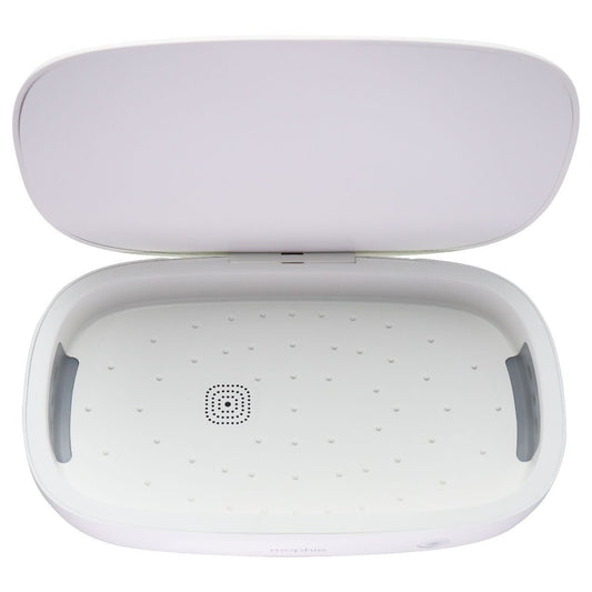 Mophie UV Sanitizer with Wireless Charging for Smartphones - White Cell Phone - Chargers & Cradles Mophie - Simple Cell Bulk Wholesale Pricing - USA Seller