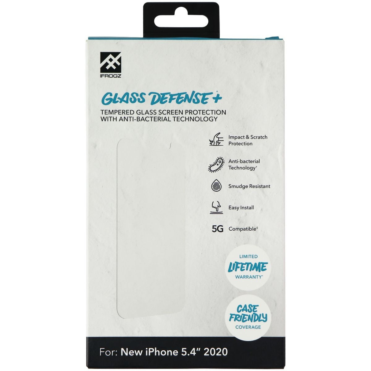iFrogz Glass Defense + Series Screen Protector for Apple iPhone 12 mini - Clear Cell Phone - Screen Protectors iFrogz - Simple Cell Bulk Wholesale Pricing - USA Seller