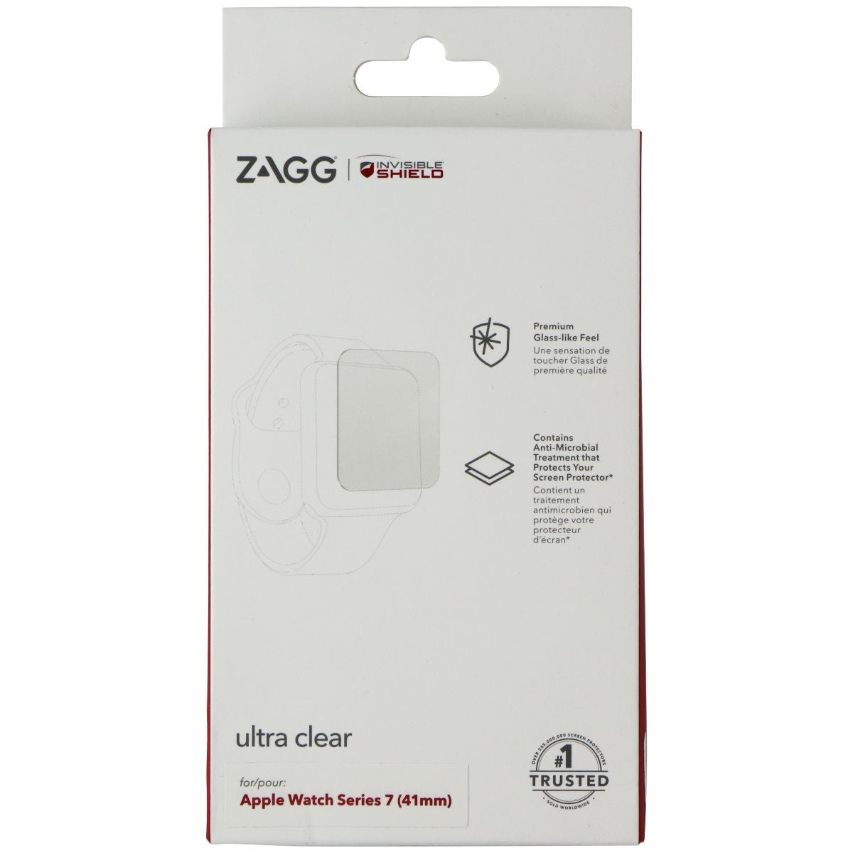 ZAGG (Ultra Clear) Screen for Apple Watch Series 7 (40mm/41mm) - Clear Smart Watch Accessories - Screen Protectors Zagg - Simple Cell Bulk Wholesale Pricing - USA Seller