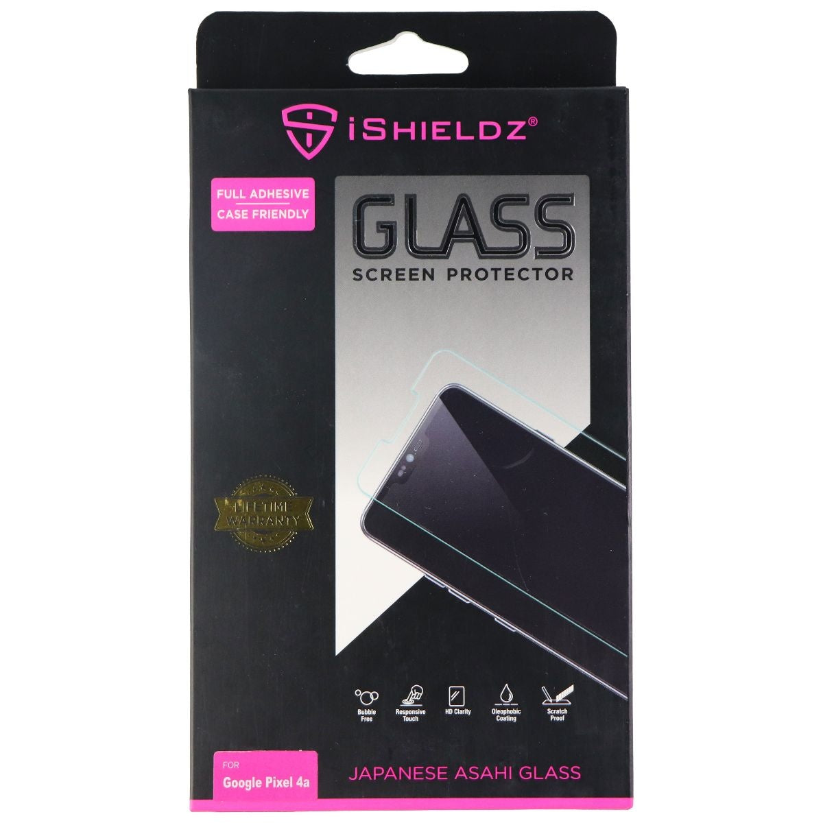 iShieldz Asahi Glass Screen Protector for Google Pixel 4a - Clear Cell Phone - Screen Protectors iShieldz - Simple Cell Bulk Wholesale Pricing - USA Seller