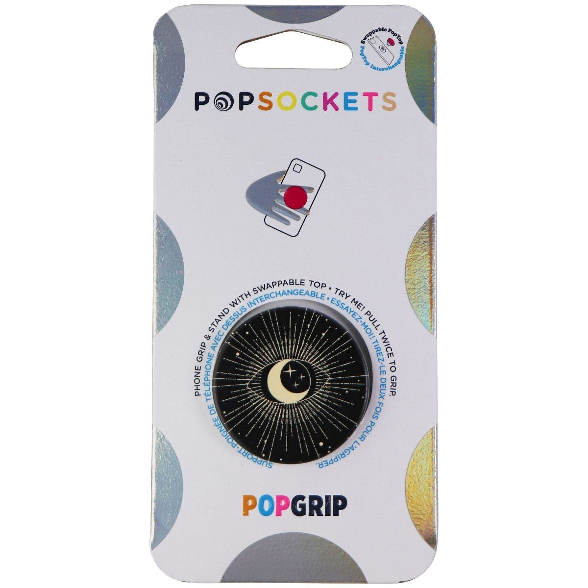 PopSockets PopGrip - Expanding Stand and Grip with Swappable Top - All Seeing Cell Phone - Mounts & Holders PopSockets - Simple Cell Bulk Wholesale Pricing - USA Seller