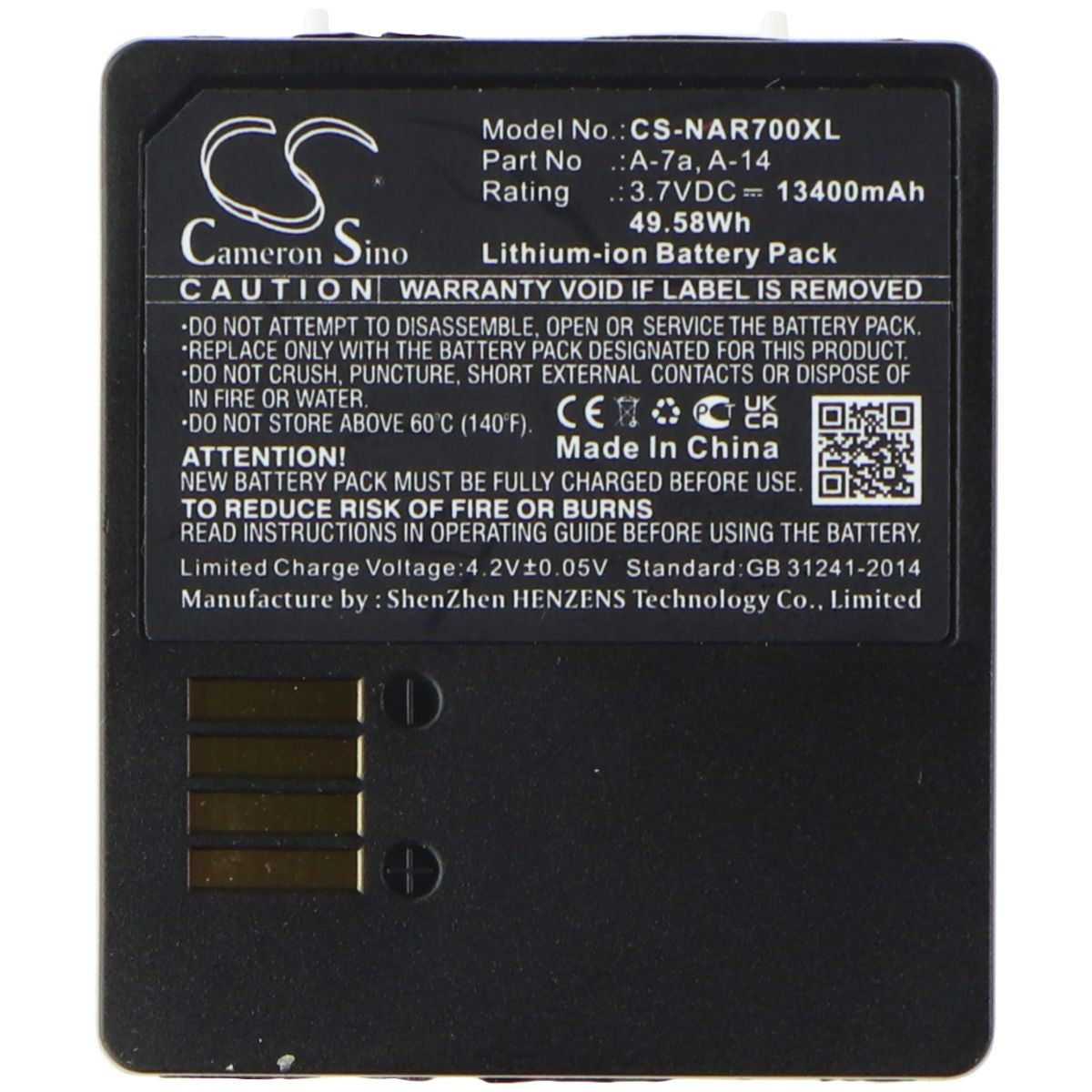 Cameron Sino Replacement 13400mAh Li-Ion Battery for Arlo Pro 3 & Pro 4 Home Surveillance - Security Cameras Cameron Sino - Simple Cell Bulk Wholesale Pricing - USA Seller