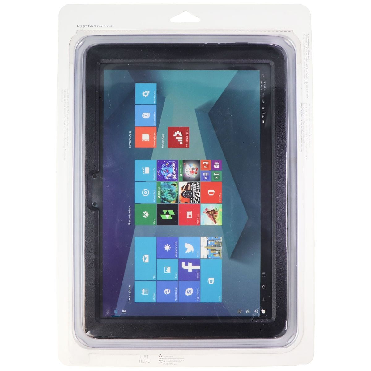 Verizon Dual Layer Rugged Cover Hard Case for 12inch Samsung Galaxy Book - Black iPad/Tablet Accessories - Cases, Covers, Keyboard Folios Verizon - Simple Cell Bulk Wholesale Pricing - USA Seller