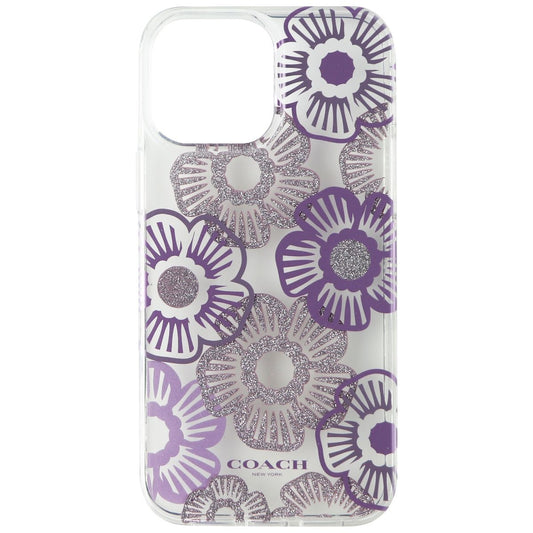 Coach Protective Case for iPhone 13 Pro Max/12 Pro Max - Tea Rose Ice Purple Cell Phone - Cases, Covers & Skins Coach - Simple Cell Bulk Wholesale Pricing - USA Seller