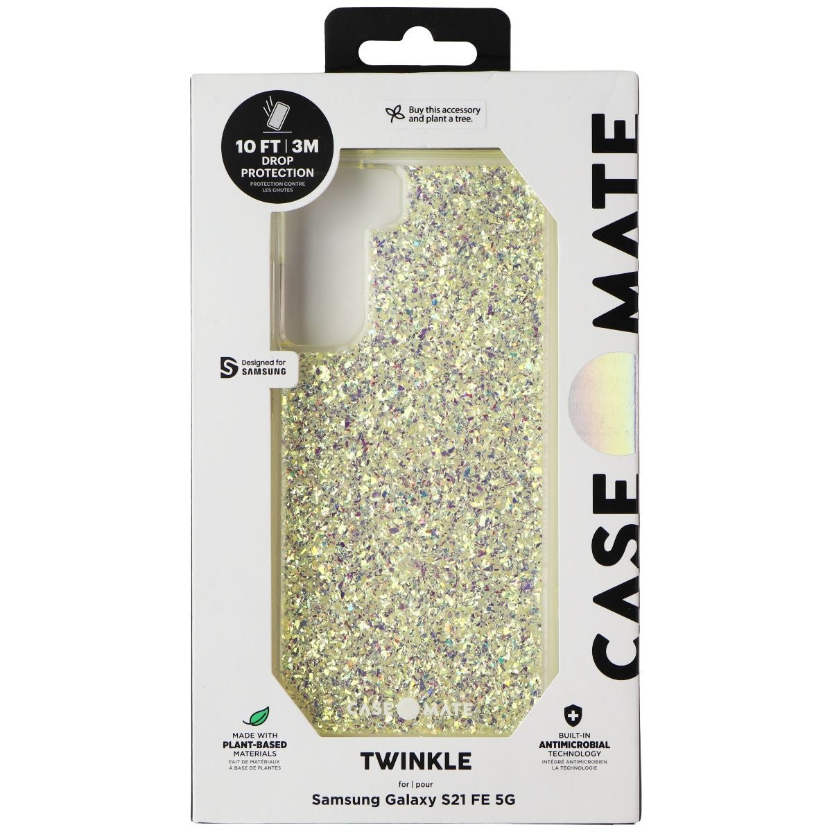 Case-Mate Twinkle Series Case for Samsung Galaxy S21 FE 5G - Twinkle Stardust Cell Phone - Cases, Covers & Skins Case-Mate - Simple Cell Bulk Wholesale Pricing - USA Seller