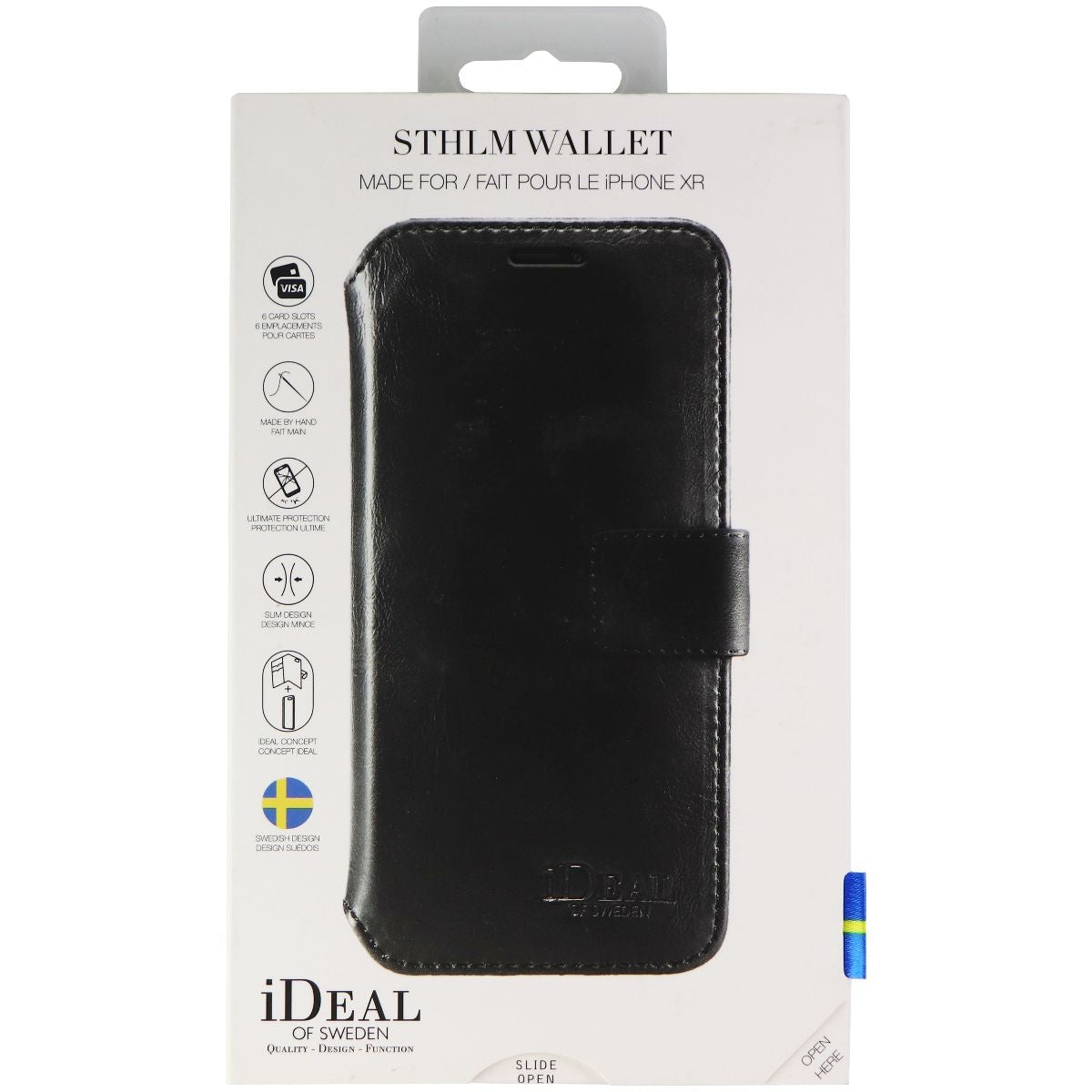 iDeal of Sweden STHLM Wallet Case for iPhone XR Smartphones - Black Cell Phone - Cases, Covers & Skins iDeal of Sweden - Simple Cell Bulk Wholesale Pricing - USA Seller