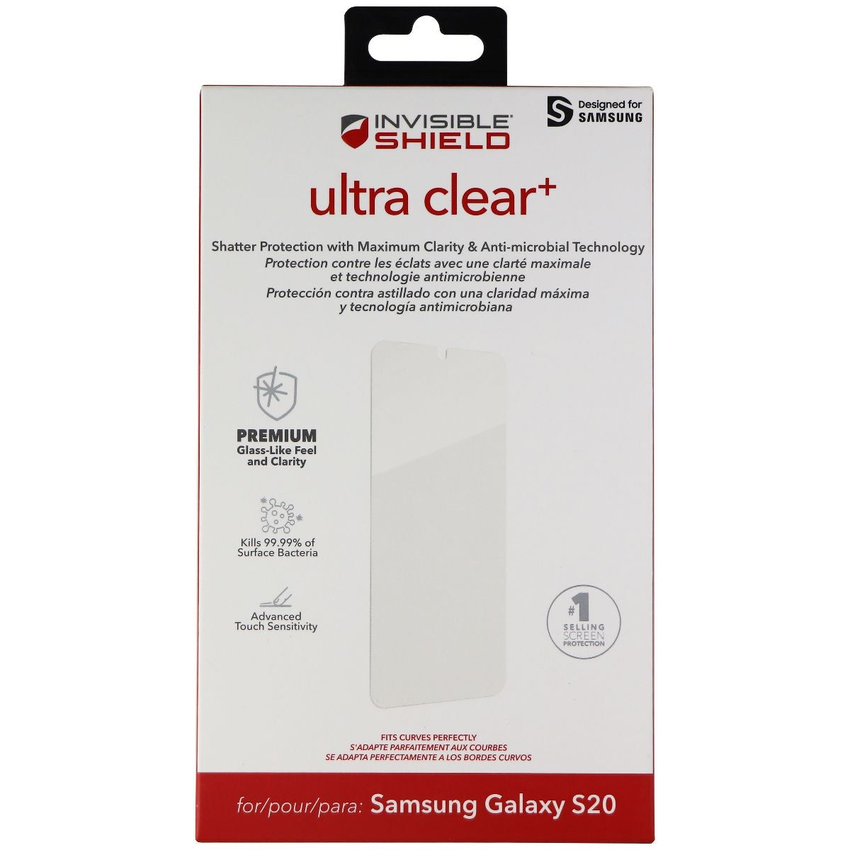 ZAGG Invisible Shield (Ultra Clear+) Screen Protector for Samsung Galaxy S20 Cell Phone - Screen Protectors Zagg - Simple Cell Bulk Wholesale Pricing - USA Seller