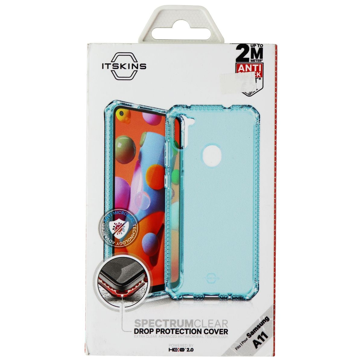 ITSKINS Spectrum Clear Series Case for Samsung Galaxy A11 - Light Blue Cell Phone - Cases, Covers & Skins ITSKINS - Simple Cell Bulk Wholesale Pricing - USA Seller
