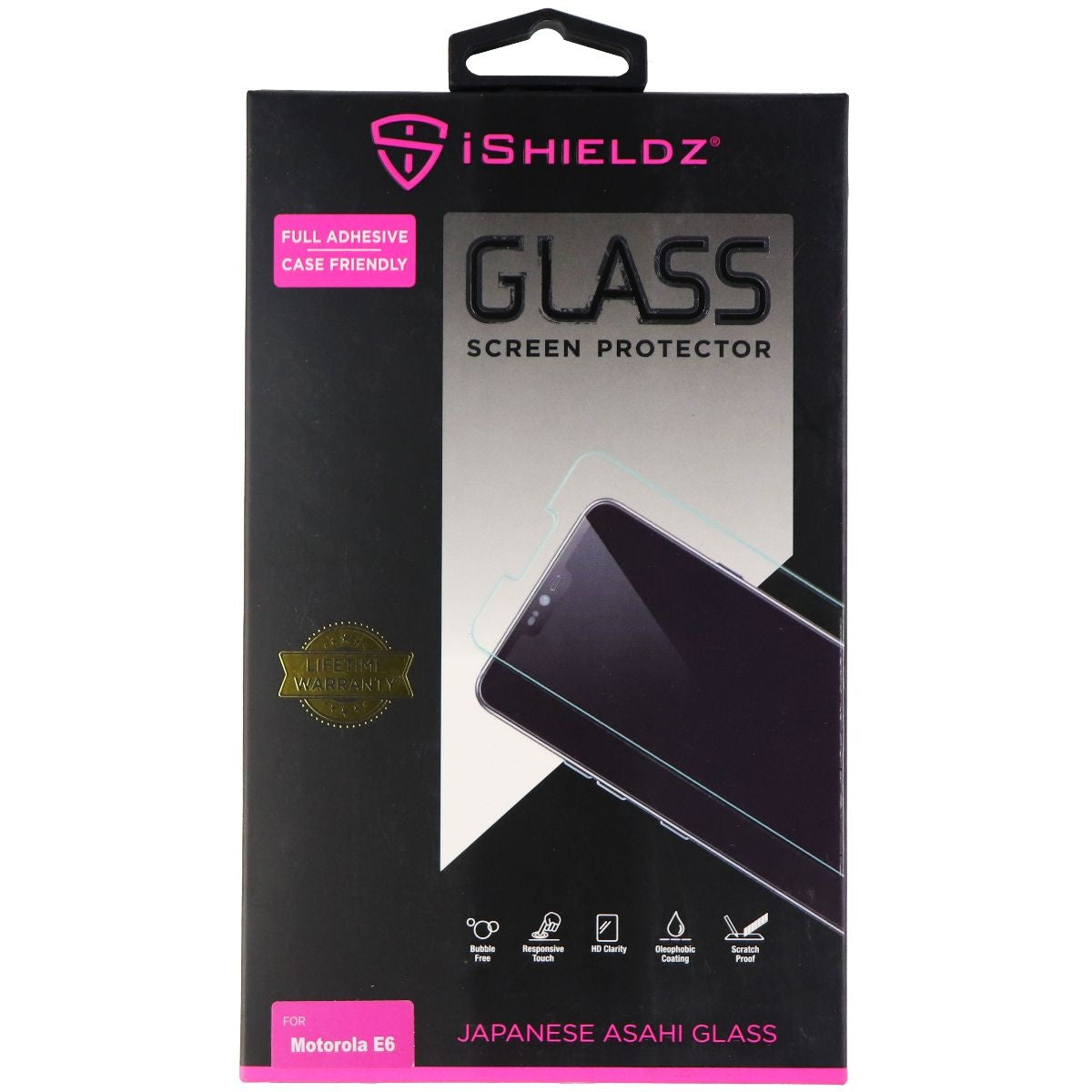 iShieldz Asahi Tempered Glass Screen Protector for Motorola E6 Play - Clear Cell Phone - Screen Protectors iShieldz - Simple Cell Bulk Wholesale Pricing - USA Seller