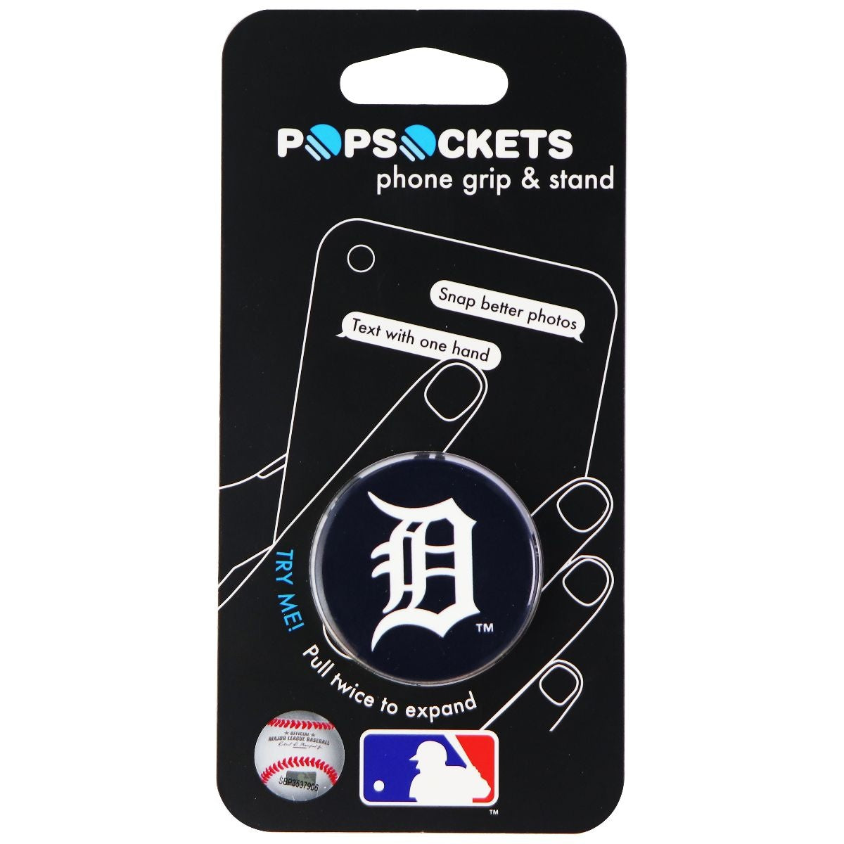 PopSockets: Collapsible Grip & Stand for Phones and Tablets - MLB Detriot Tigers Cell Phone - Mounts & Holders PopSockets - Simple Cell Bulk Wholesale Pricing - USA Seller