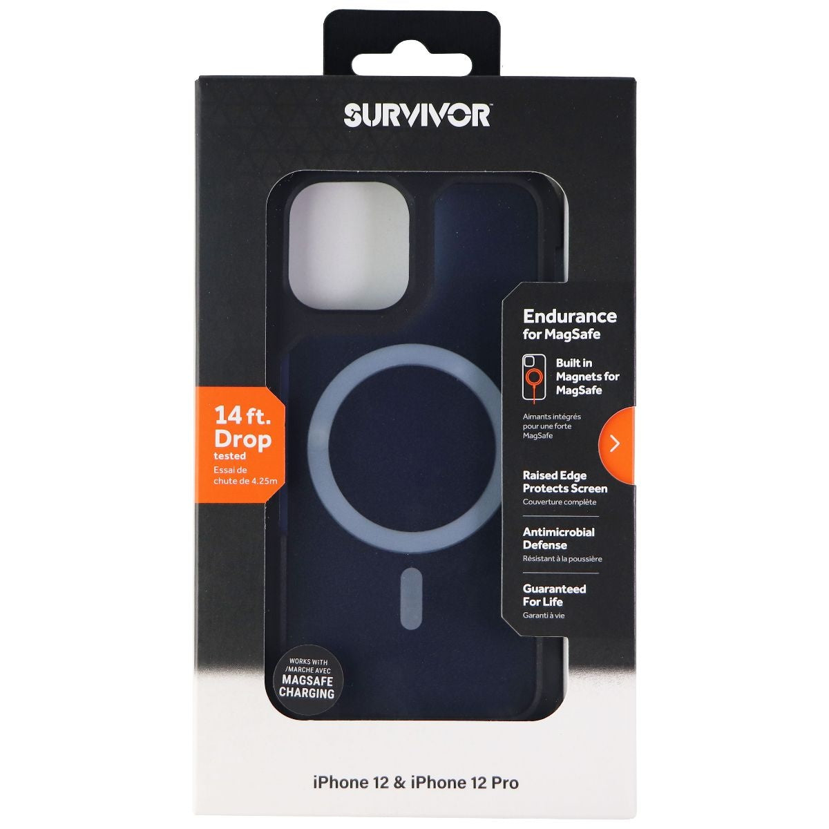 Griffin Survivor Endurance Case for MagSafe for iPhone 12 / 12 Pro - Shadow Blue Cell Phone - Cases, Covers & Skins Griffin - Simple Cell Bulk Wholesale Pricing - USA Seller