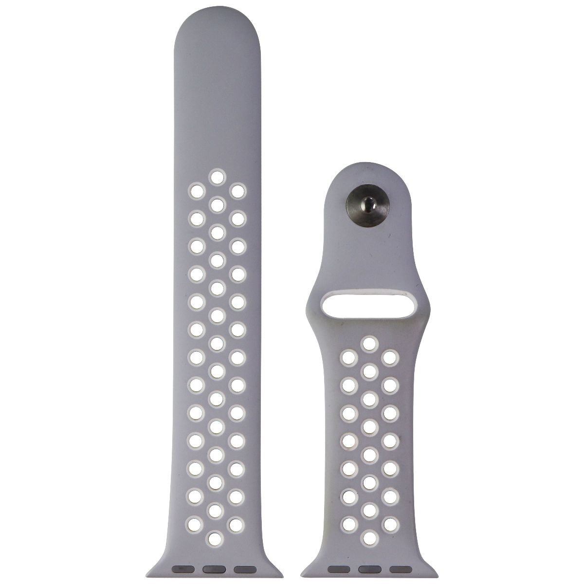 Apple 38mm Nike Band for Apple Watch 38/40/41mm - Pure Platinum/White (M/L Only) Smart Watch Accessories - Watch Bands Apple - Simple Cell Bulk Wholesale Pricing - USA Seller