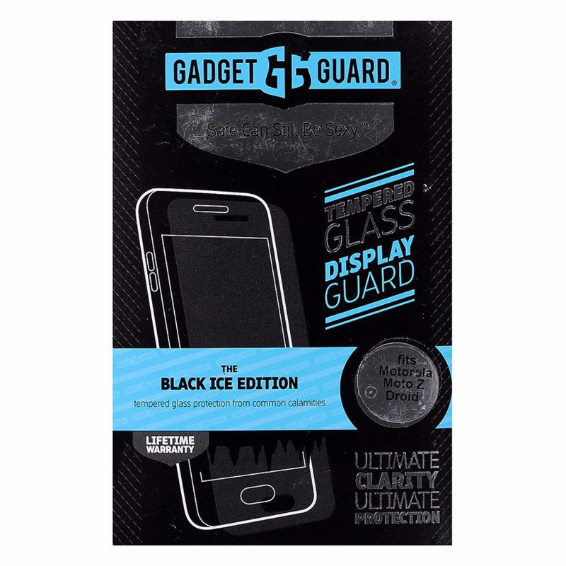 Gadget Guard Black Ice Tempered Glass Screen Protector for Motorola Moto Z Droid Cell Phone - Screen Protectors Gadget Guard - Simple Cell Bulk Wholesale Pricing - USA Seller